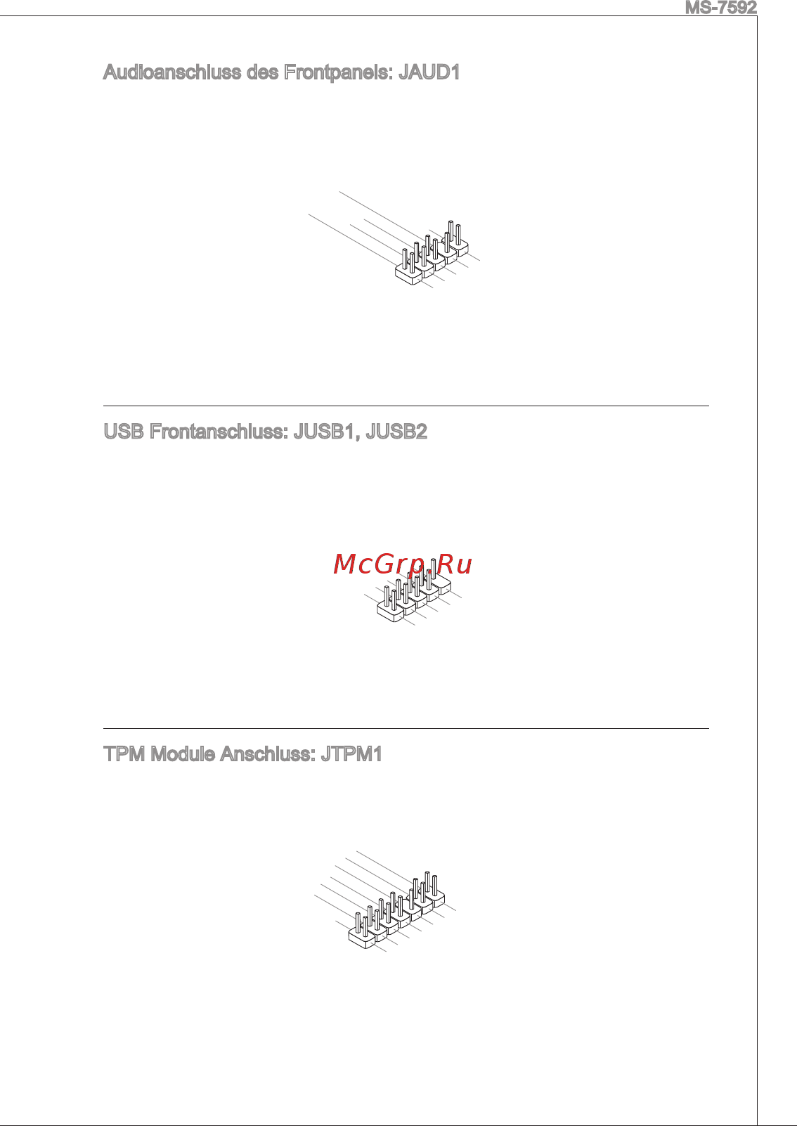 MSI G41M-P34 [73/155] Audioanschluss des frontpanels jaud1