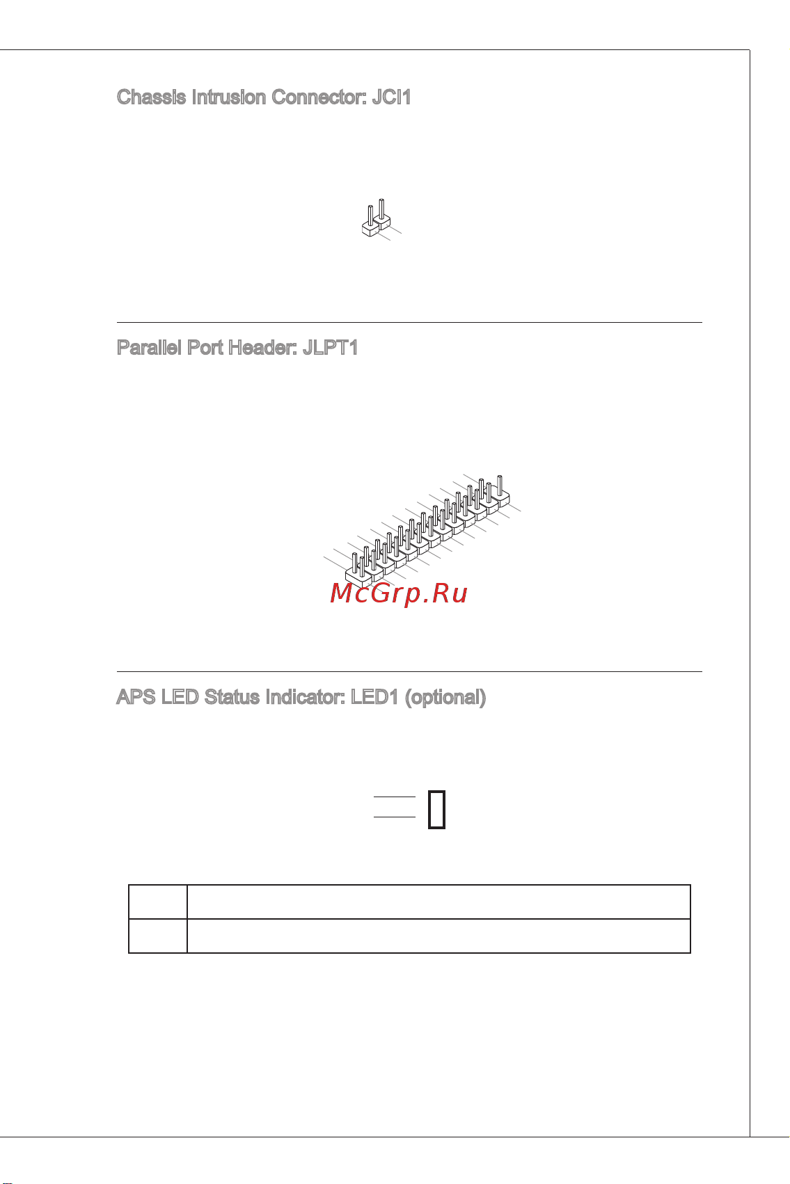 MSI G41M-P35 [19/153] Aps led status indicator led1 optional