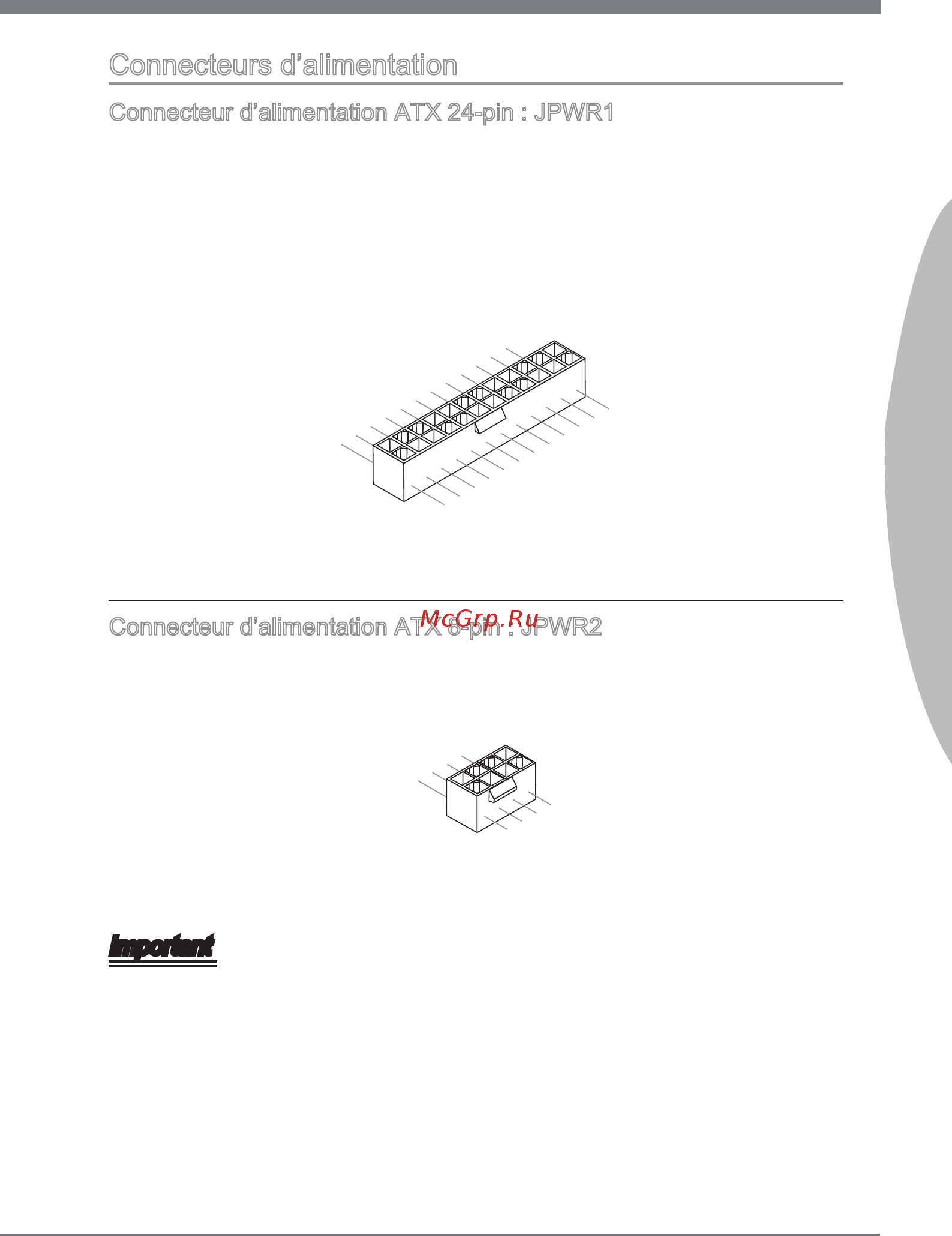 MSI 890FXA-GD70 [105/178] Connecteurs d alimentation