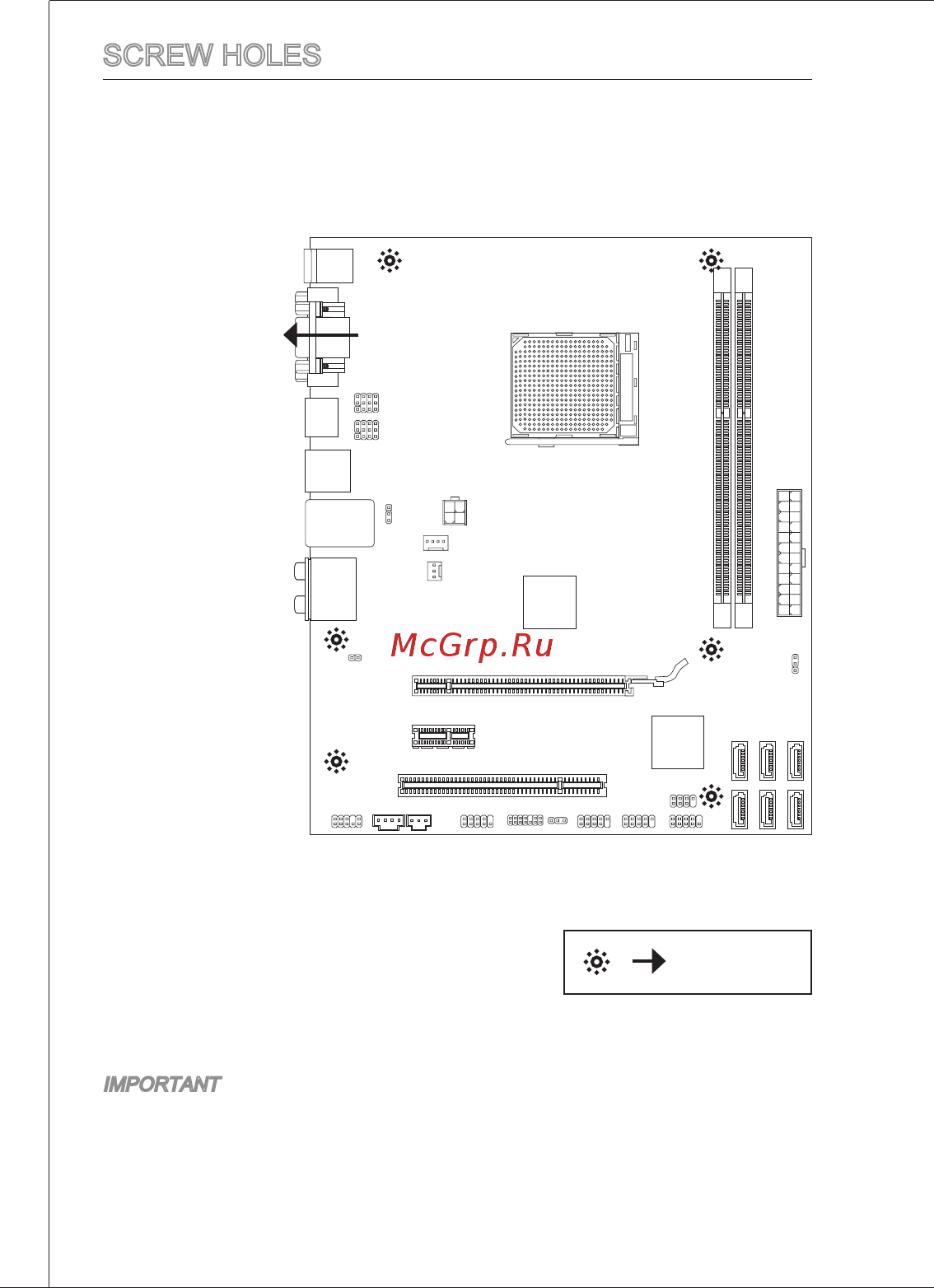 MSI 880GM-E35 [12/185] Screw holes
