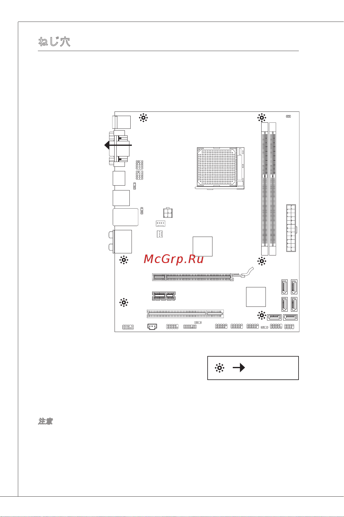 MSI 880GMA-E41 [152/169] ねじ穴