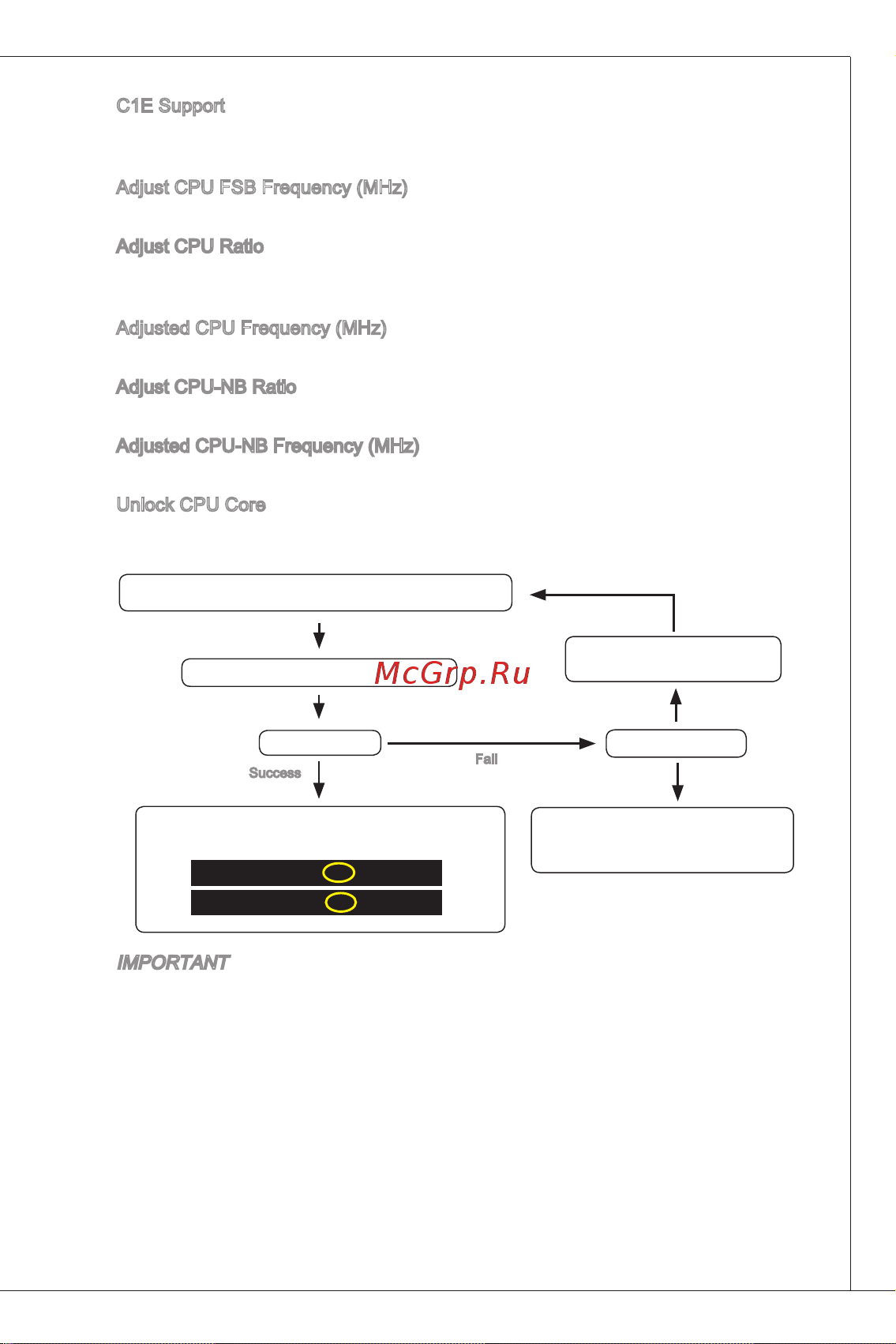 MSI 880GMA-E41 [25/169] Depend on cpu s characteristic once you get instable scenario please restore