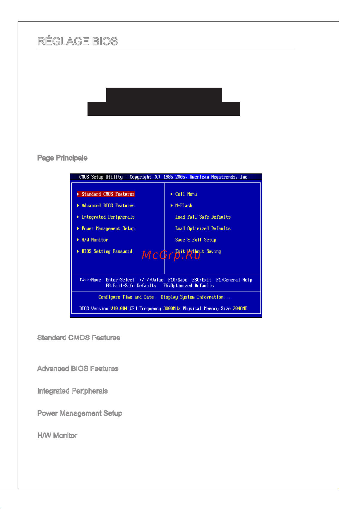 MSI 880GMA-E41 [62/169] Réglage bios