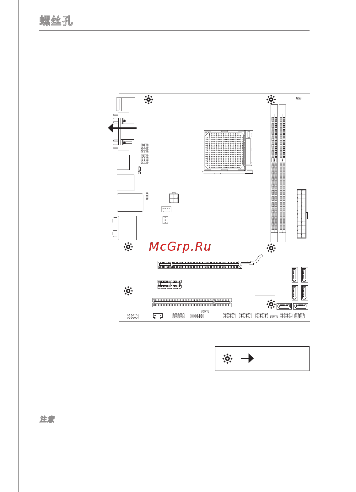 MSI 880GMS-E35 [112/169] 螺丝孔