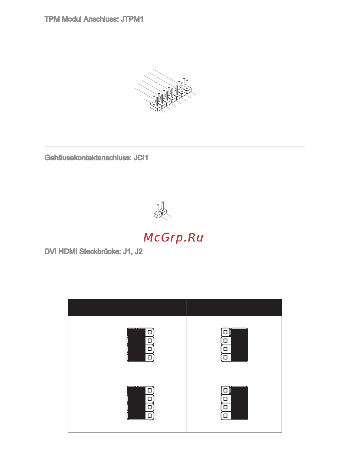 MSI 880GMS-E35 [79/169] Dvi hdmi steckbrücke j1 j2