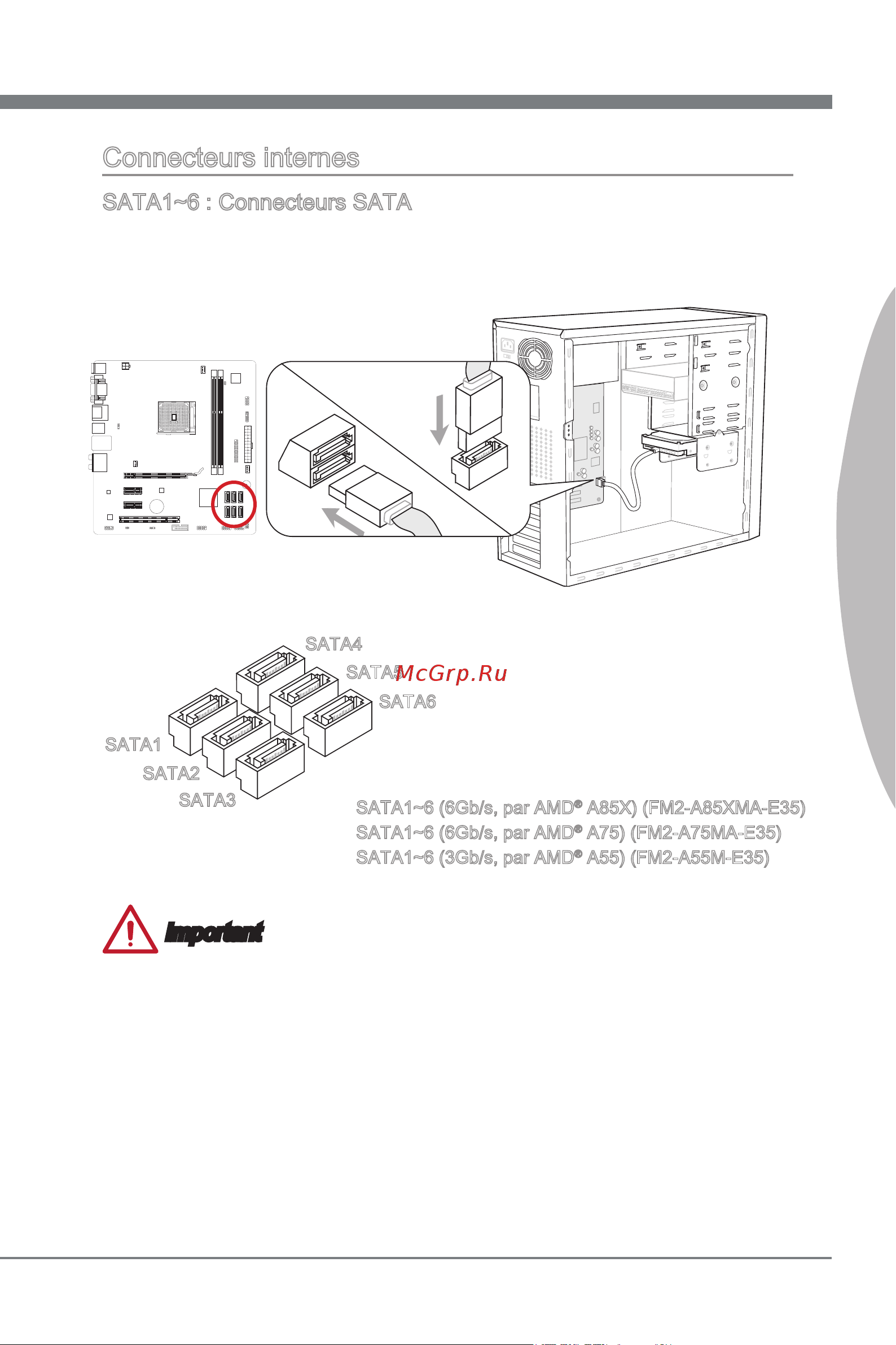 MSI FM2-A75MA-E35 [105/164] Connecteurs nternes
