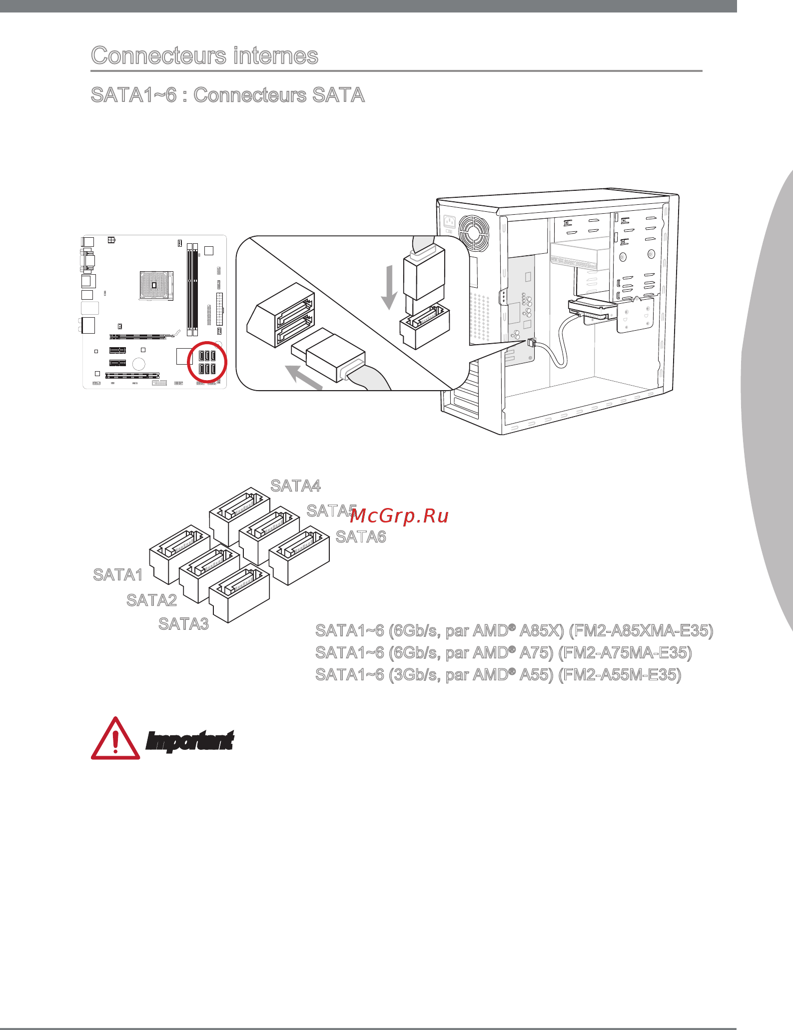 MSI FM2-A55M-E35 [105/164] Connecteurs nternes