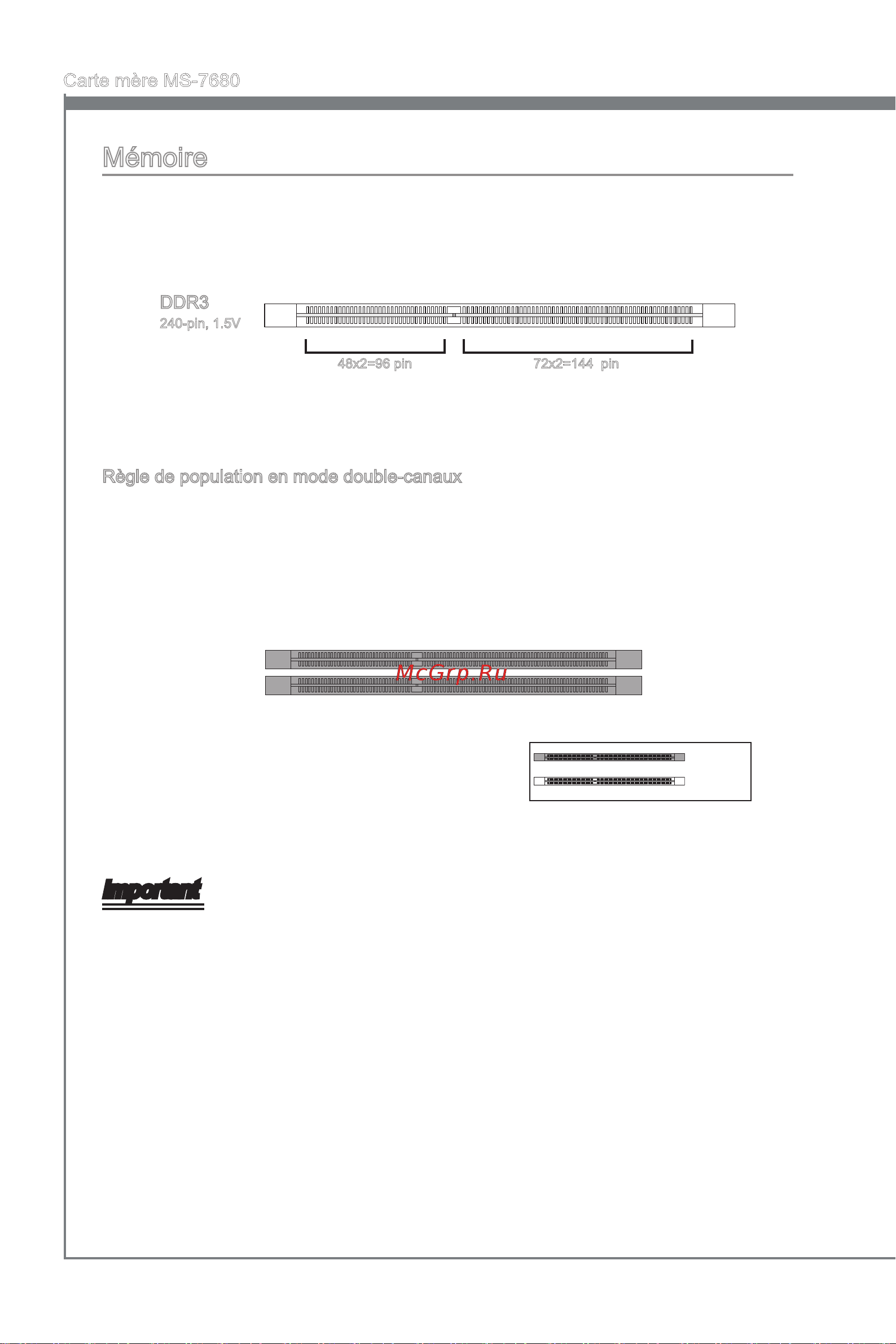 MSI H61M-E23 (G3) [84/138] Mémoire
