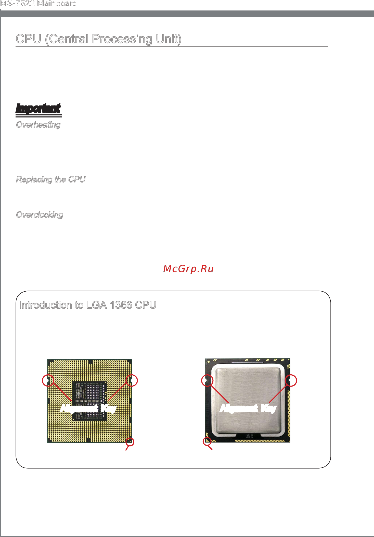 MSI X58A-GD65 [16/162] Cpu central processing unit