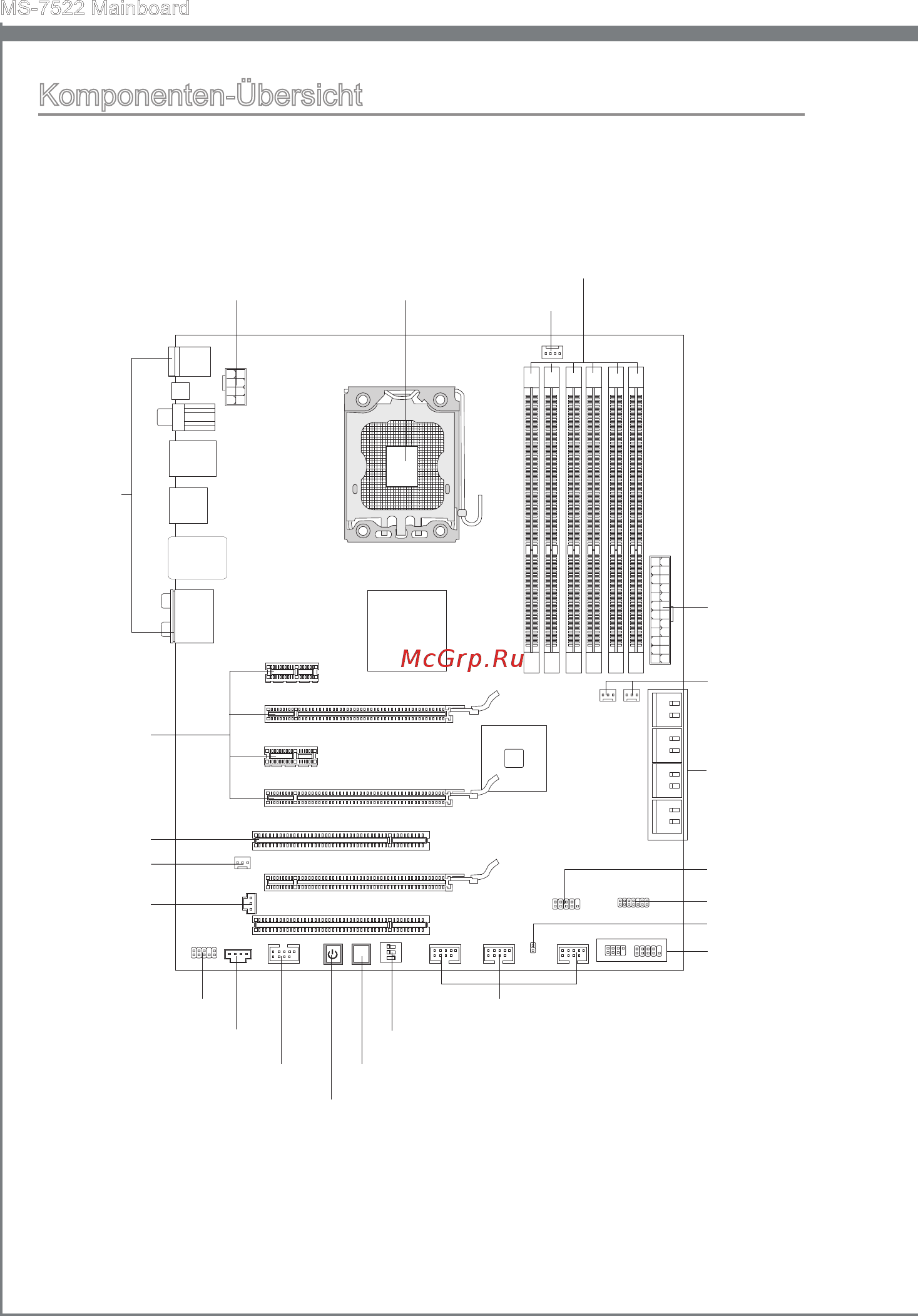 MSI X58A-GD65 [52/162] Komponenten übersicht