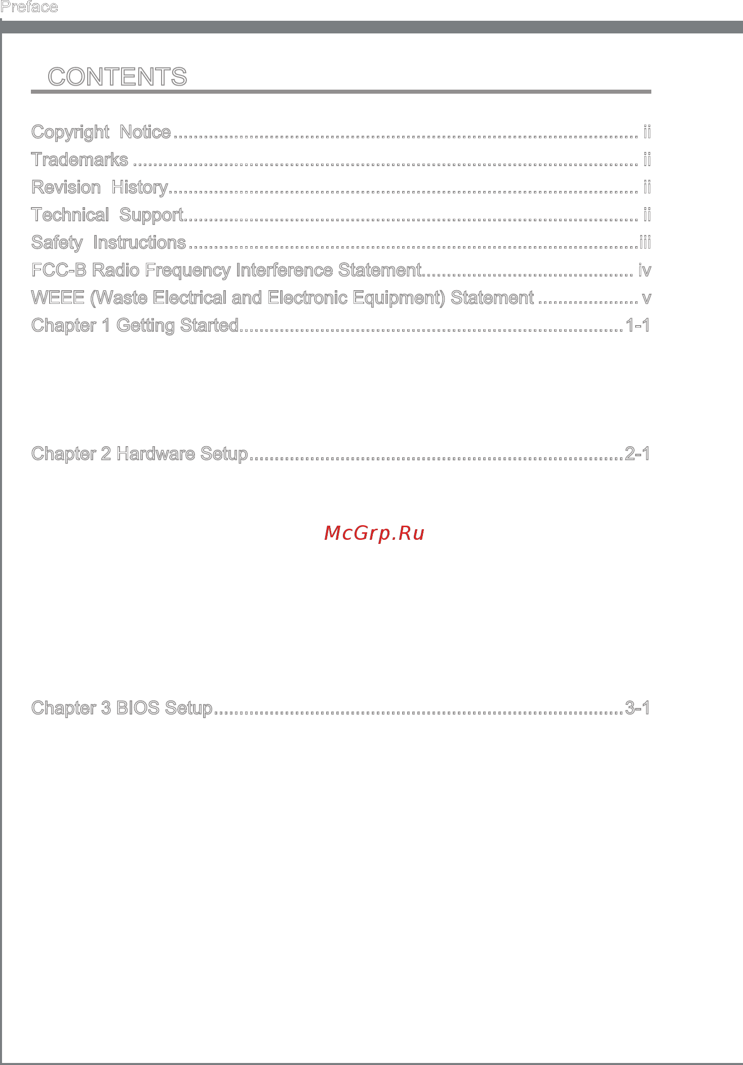 MSI PH61-P33 (B3) [8/62] Preface