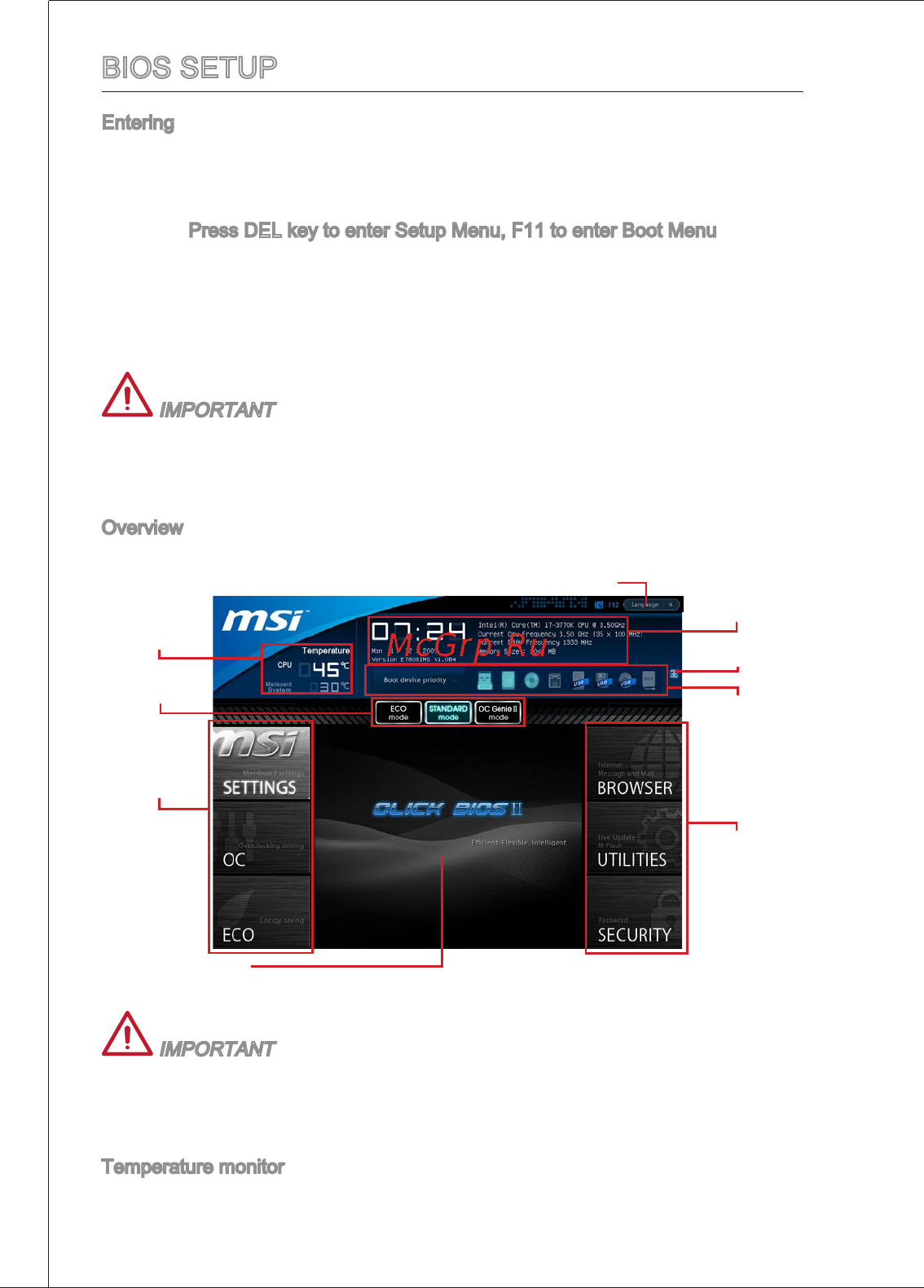 MSI B75MA-P33 [26/204] Bios setup