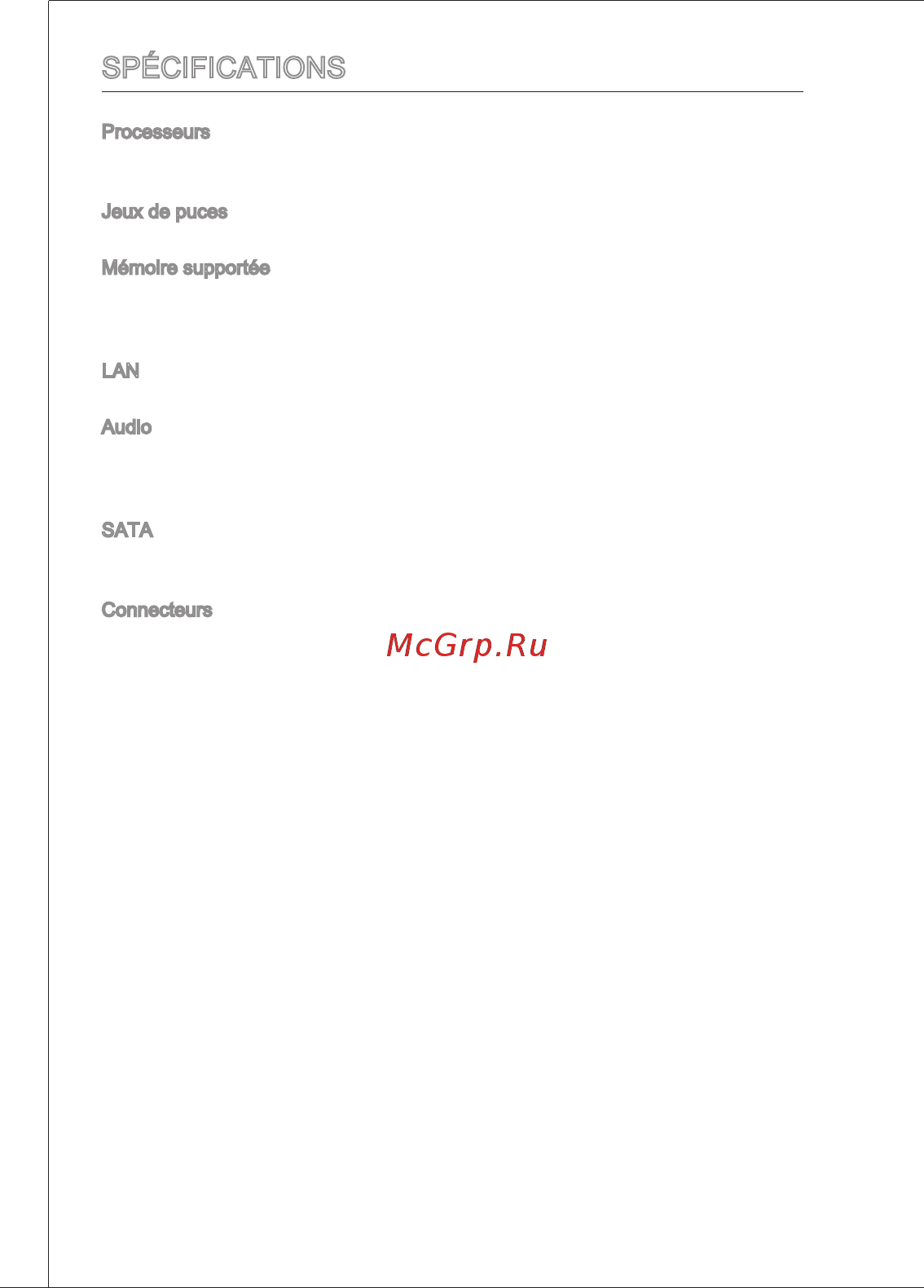 MSI B75MA-P33 [62/204] Spécifications