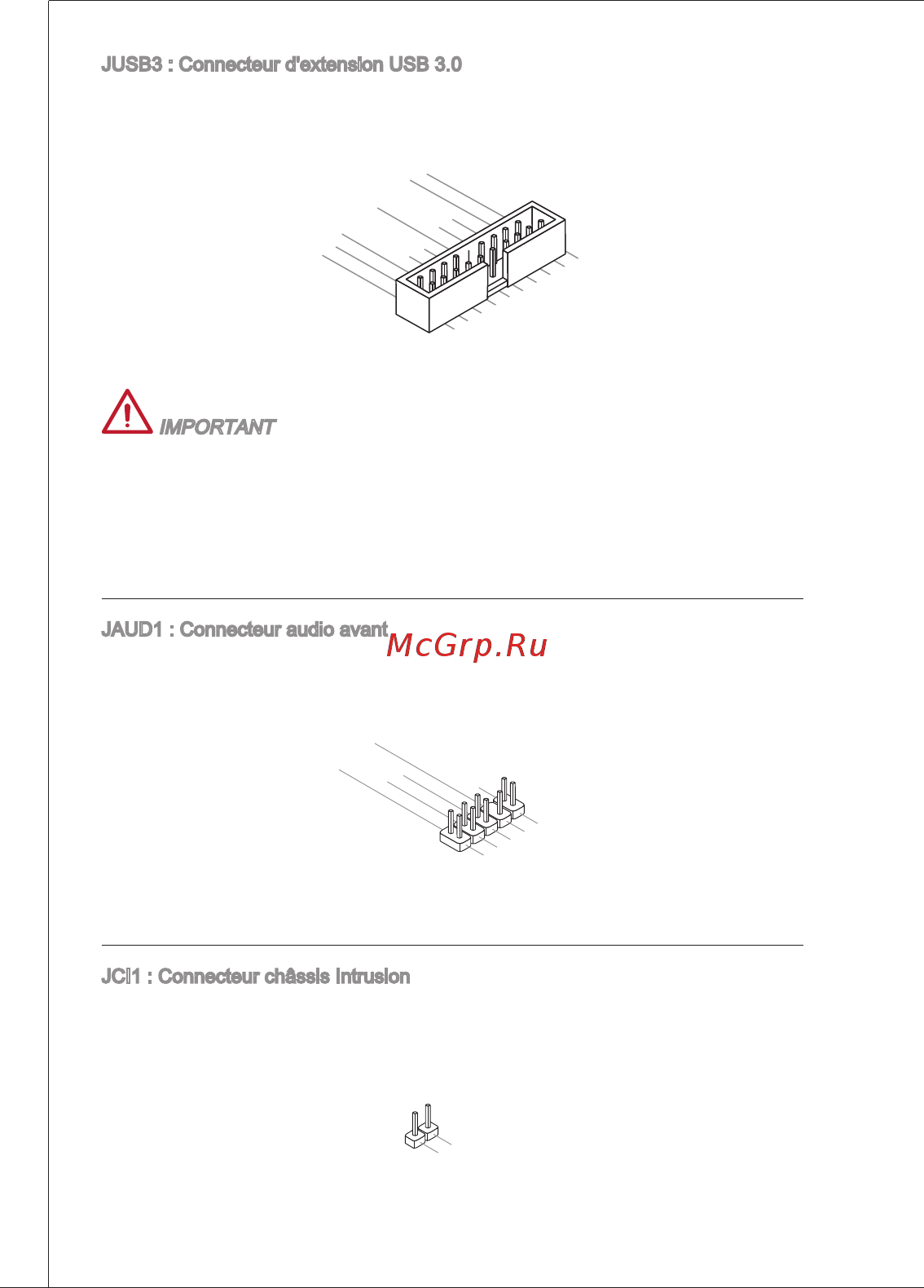 MSI B75MA-P33 [70/204] Jaud1 connecteur audio avant