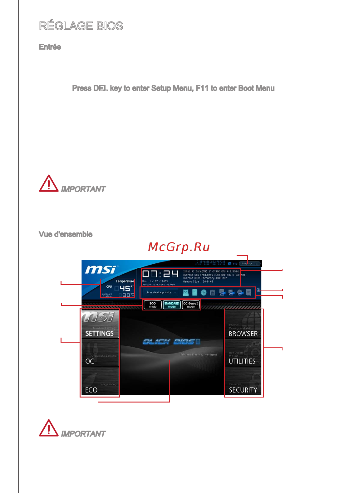 MSI B75MA-E33 [72/203] Réglage bios