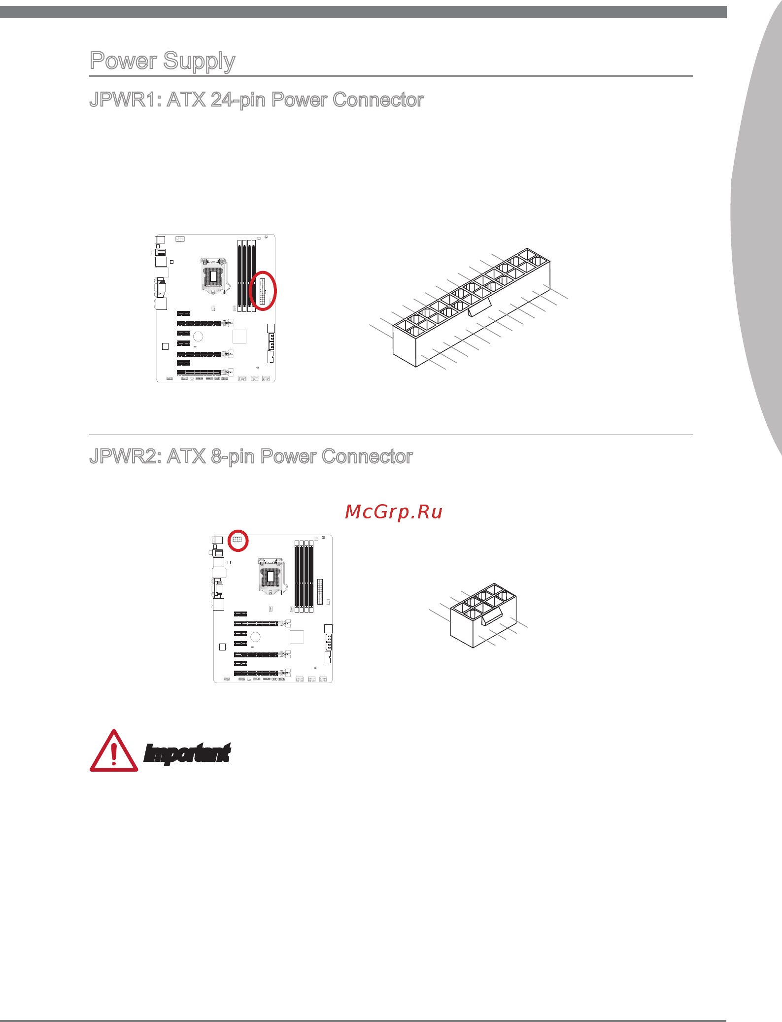 MSI Z77A-G45 THUNDERBOLT [25/180] Jpwr1 atx 24 pin power connector