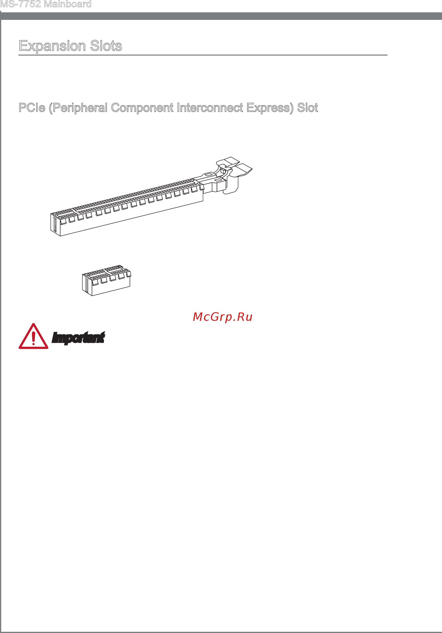 MSI Z77A-G45 THUNDERBOLT [28/180] Pcie peripheral component interconnect express slot