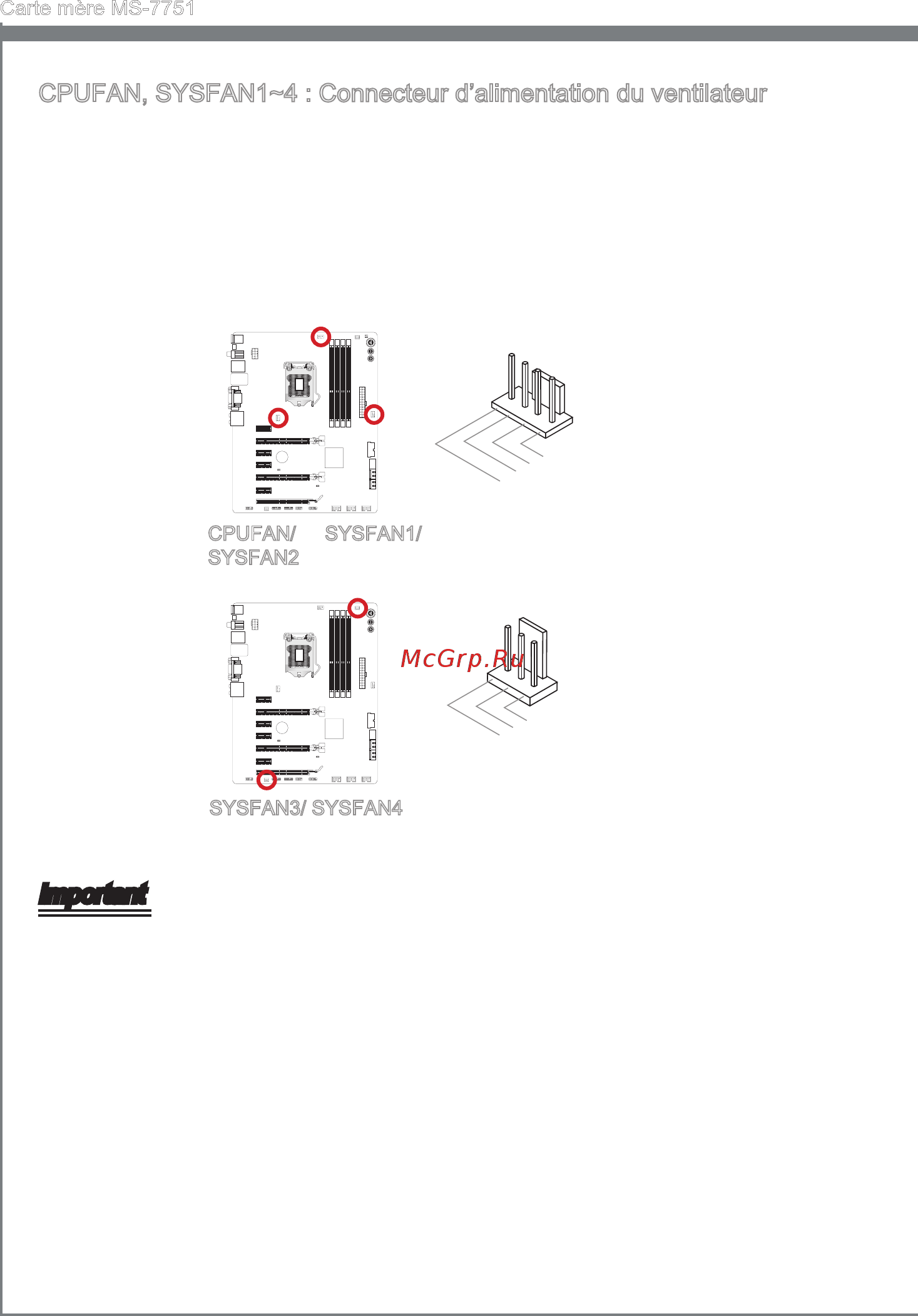 MSI Z77A-GD55 [110/174] Cpufan sysfan1 4 connecteur d al mentat on du vent lateur