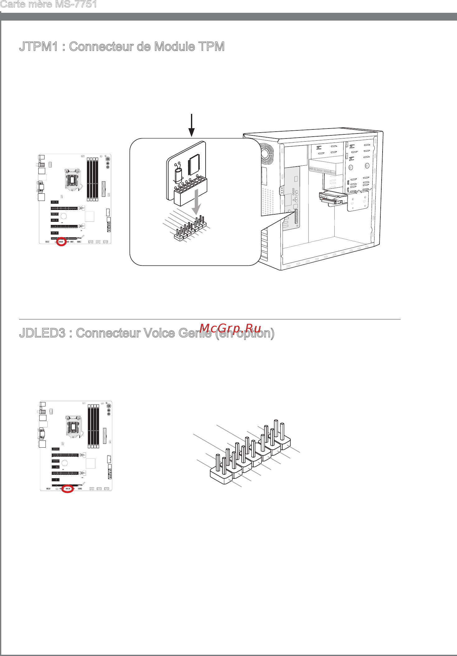 MSI Z77A-GD55 [114/174] Jdled3 connecteur vo ce gen e en opt on