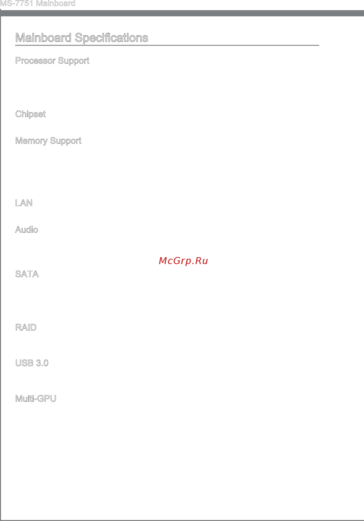 MSI Z77A-GD55 [12/174] Memory support