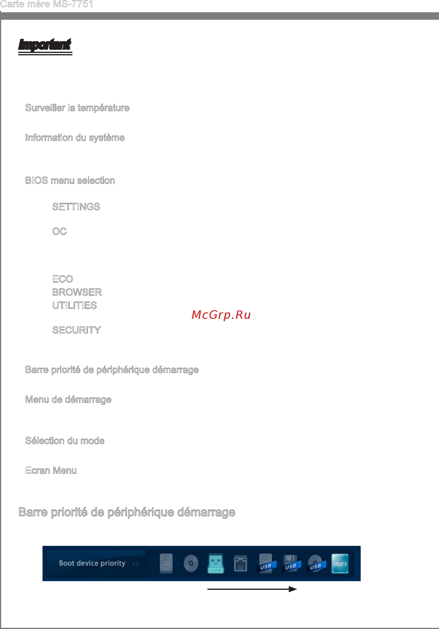 MSI Z77A-GD55 [122/174] Barre pr or té de pér phér que démarrage