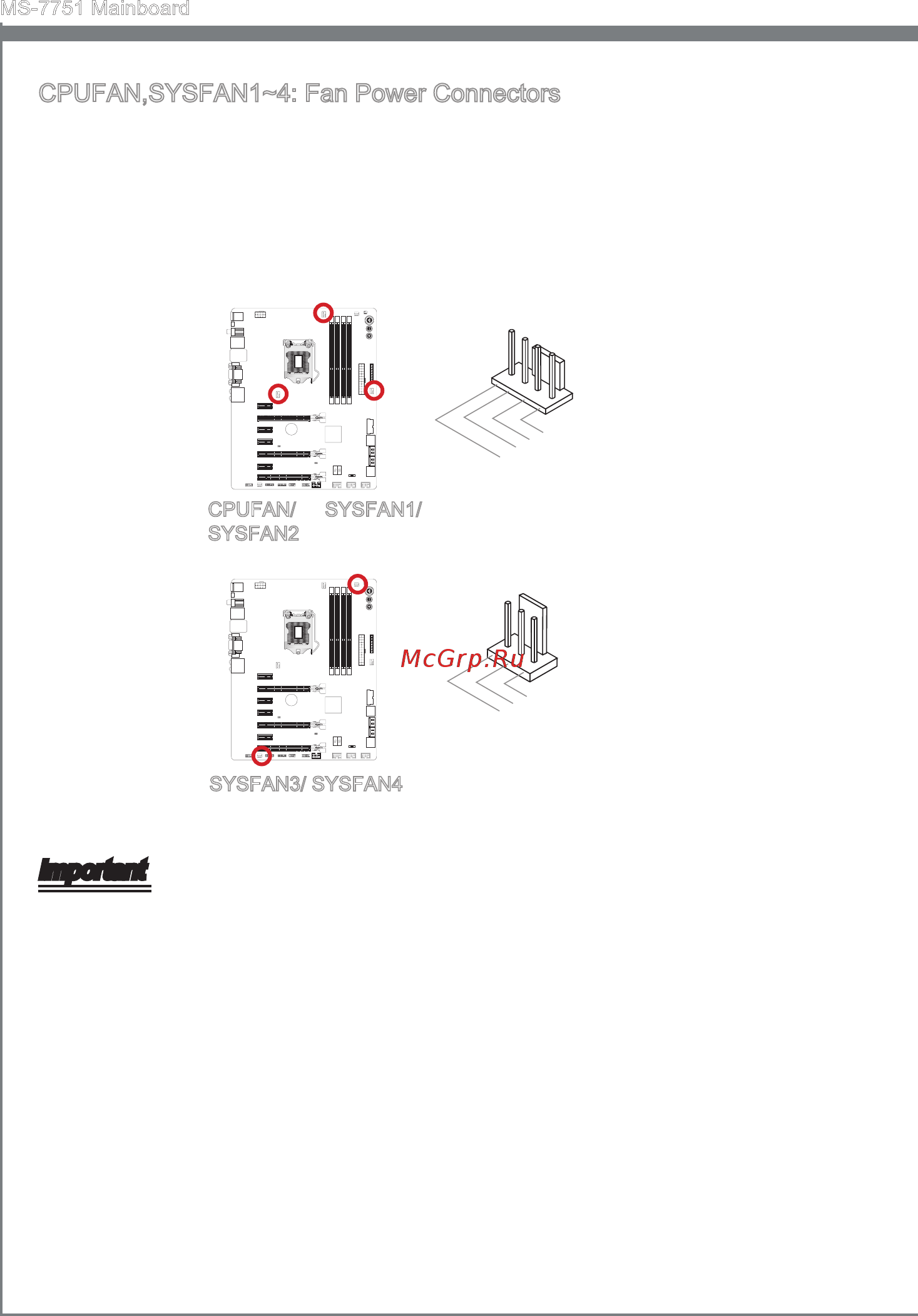 MSI Z77A-GD65 [28/182] Cpufan sysfan1 4 fan power connectors