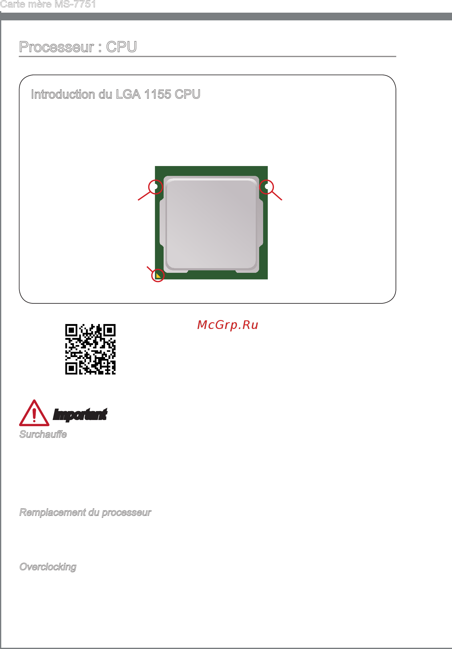 MSI Z77A-GD65 GAMING [116/204] Processeur cpu