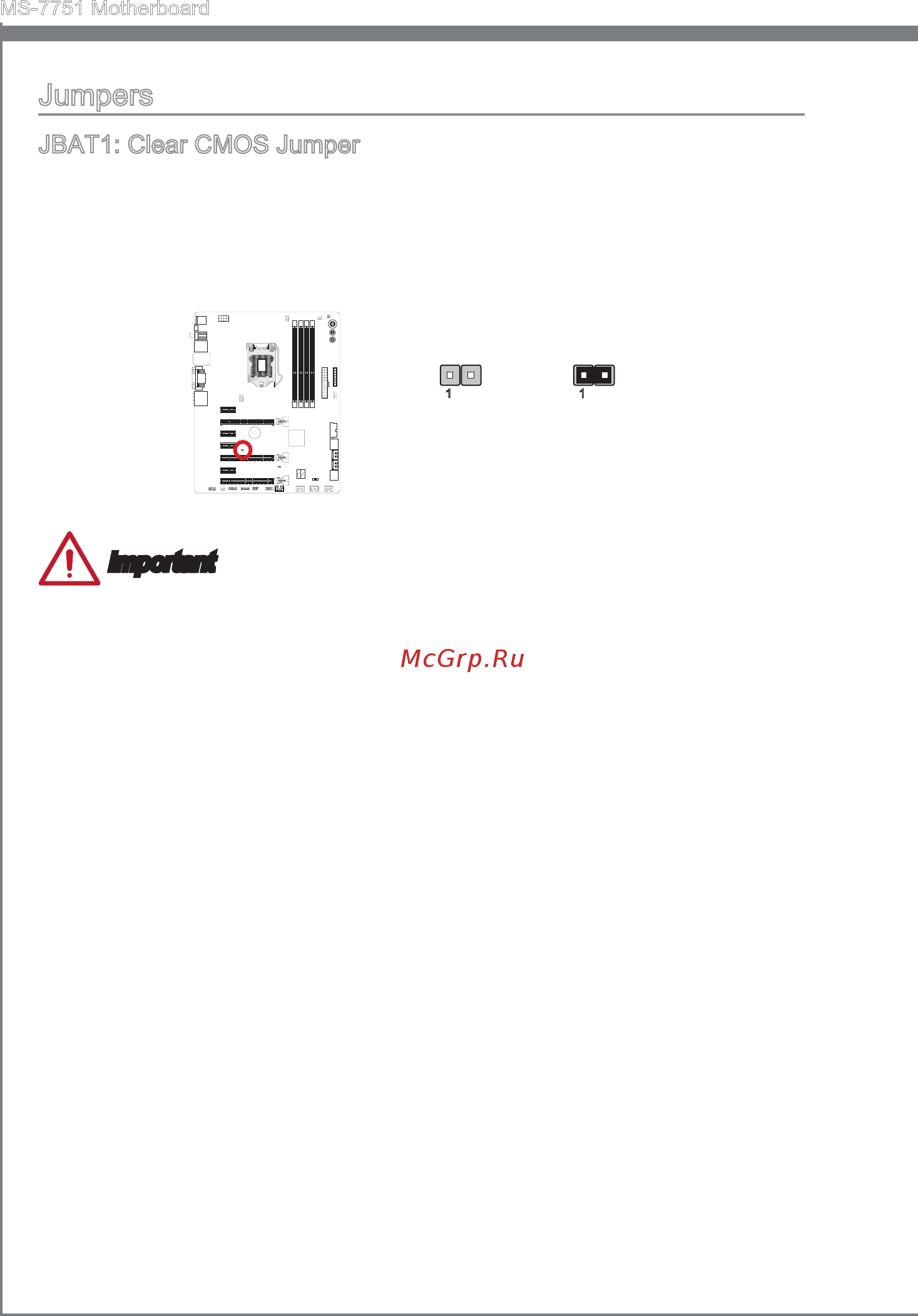 MSI Z77A-GD65 GAMING [42/204] Jumpers