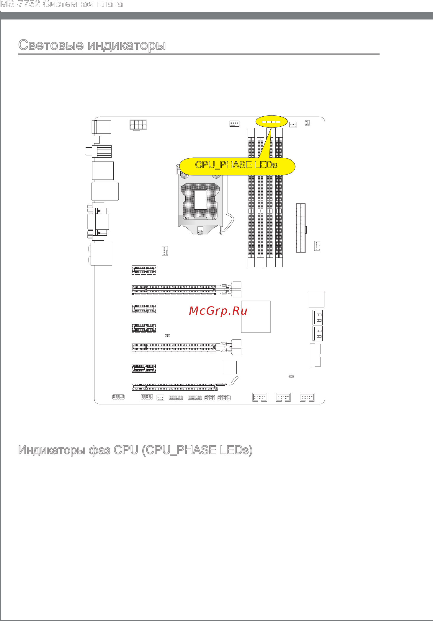 MSI Z77A-G45 [150/164] Световые индикаторы
