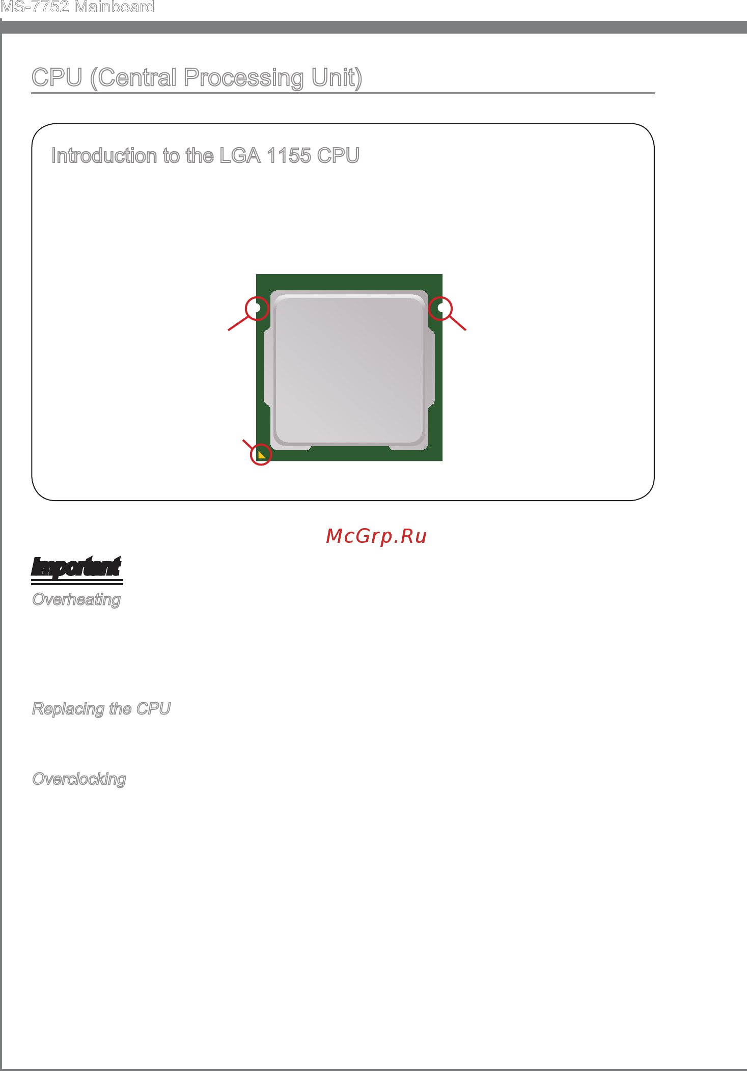 MSI Z77A-G45 [18/164] Cpu central process ng un t