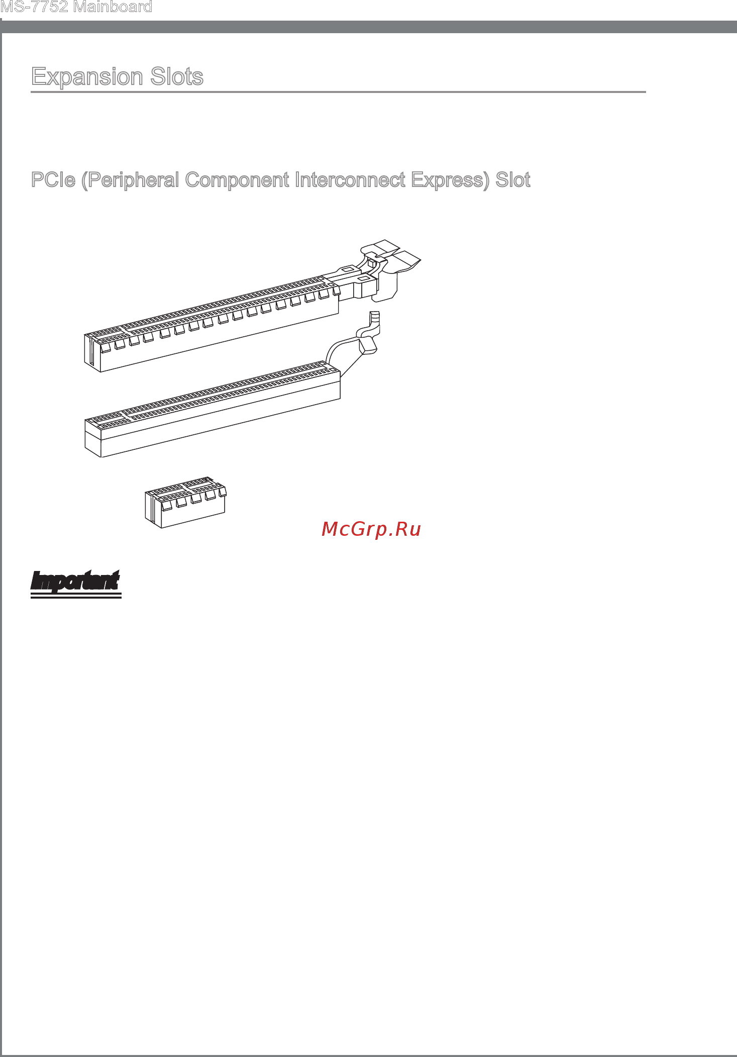 MSI Z77A-G45 [26/164] Pcie per pheral component interconnect express slot