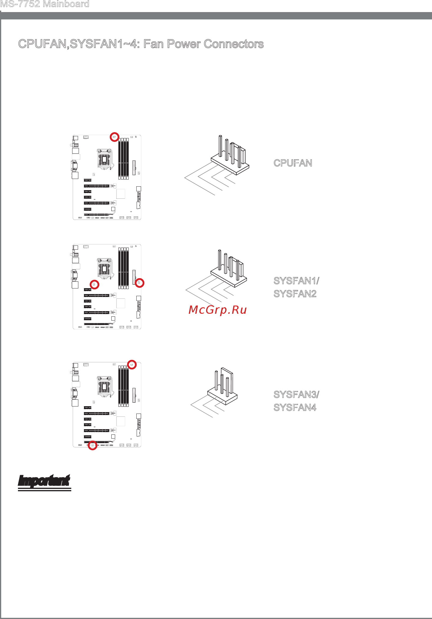 MSI Z77A-G45 [28/164] Cpufan sysfan1 4 fan power connectors
