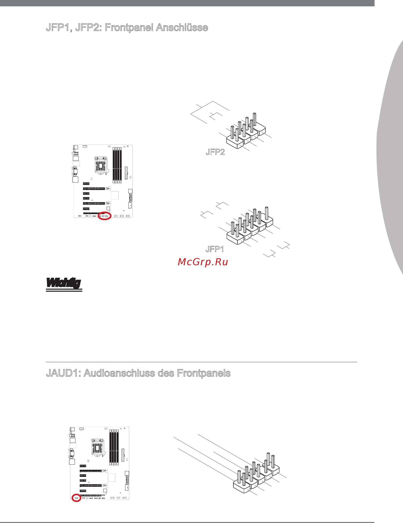 MSI Z77A-G45 [67/164] Jfp1 jfp2 frontpanel anschlüsse