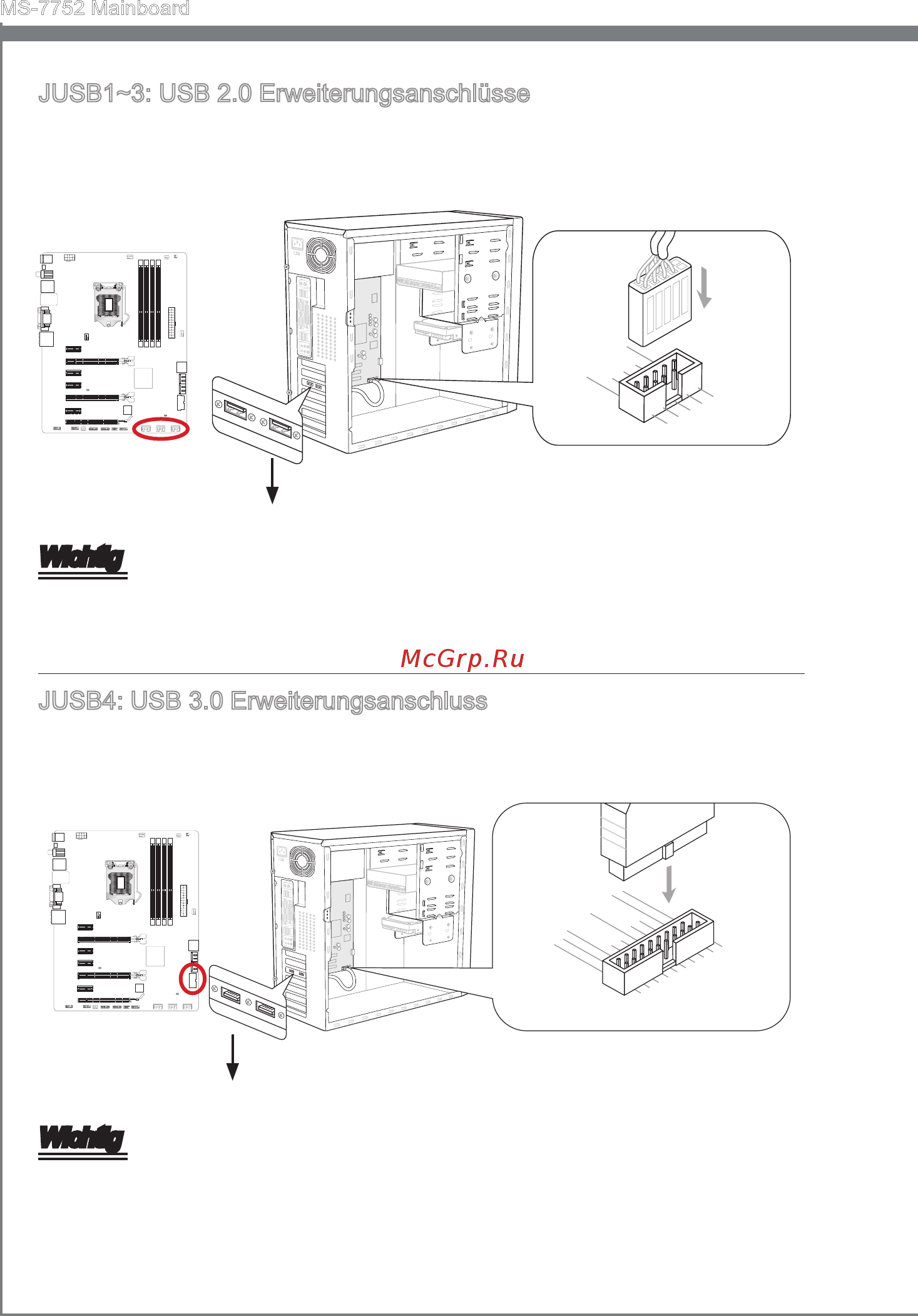 MSI Z77A-G45 [68/164] Der usb 3 anschluss st abwärtskompat bel m t usb 2 geräten unterstützt daten transferraten b s zu 5 gb t s superspeed