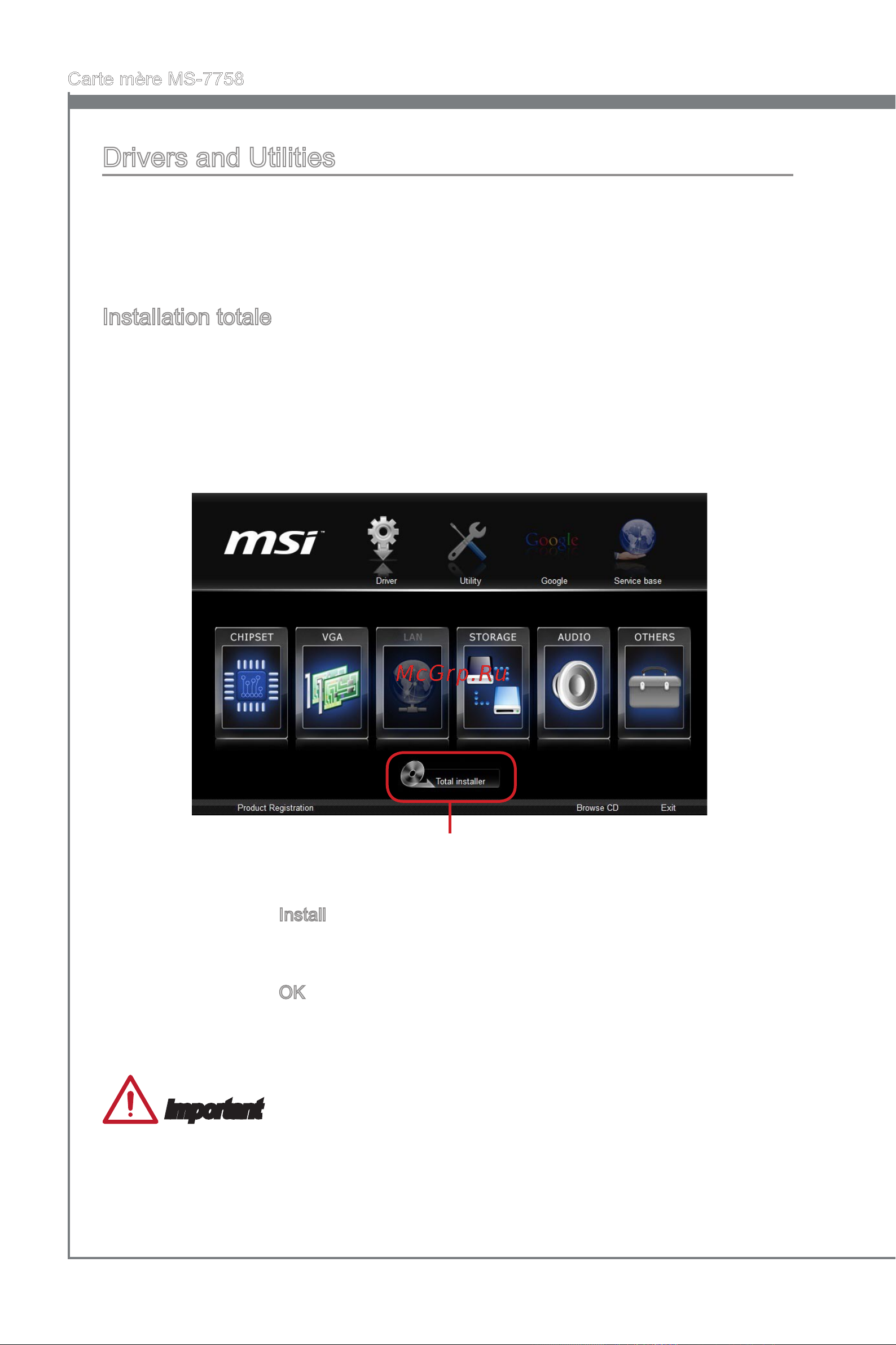 MSI Z77A-G43 GAMING [114/164] Drivers and utilities