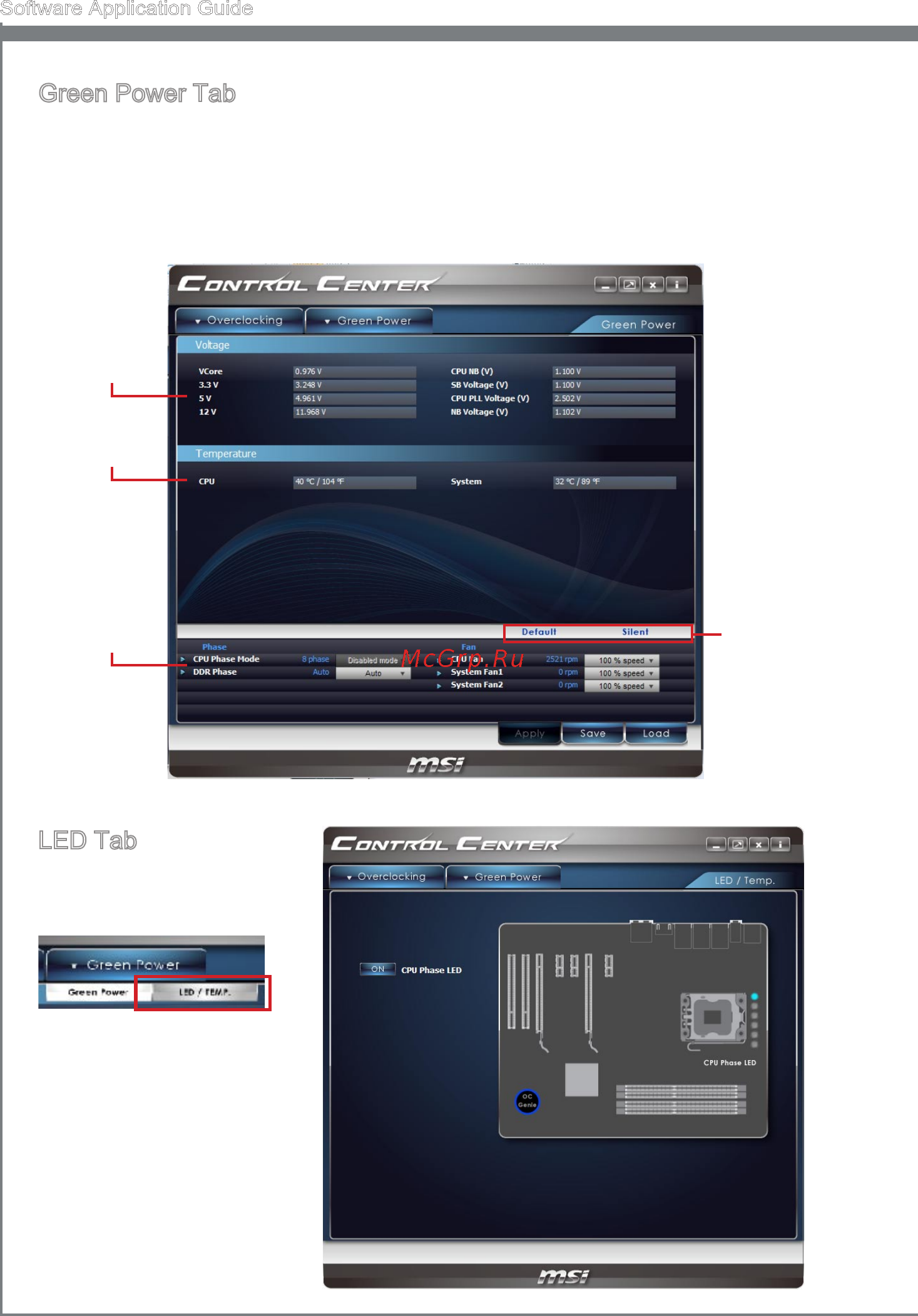 MSI Z77A-G41 PLUS [10/74] Control center
