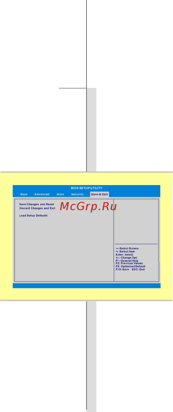 MSI GT780DXR [113/113] Save exit menu меню выход с сохранением изменений