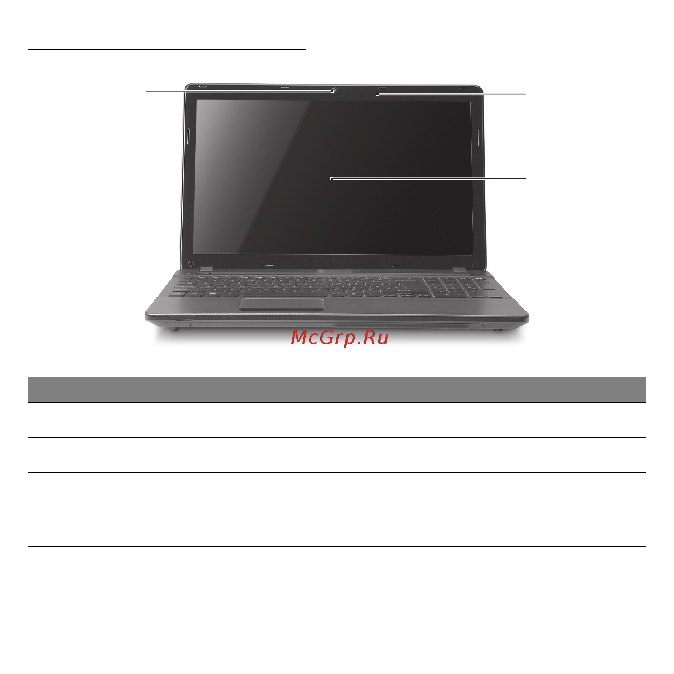 Packard Bell EN TS44SB [16/133] Вид сверху дисплей