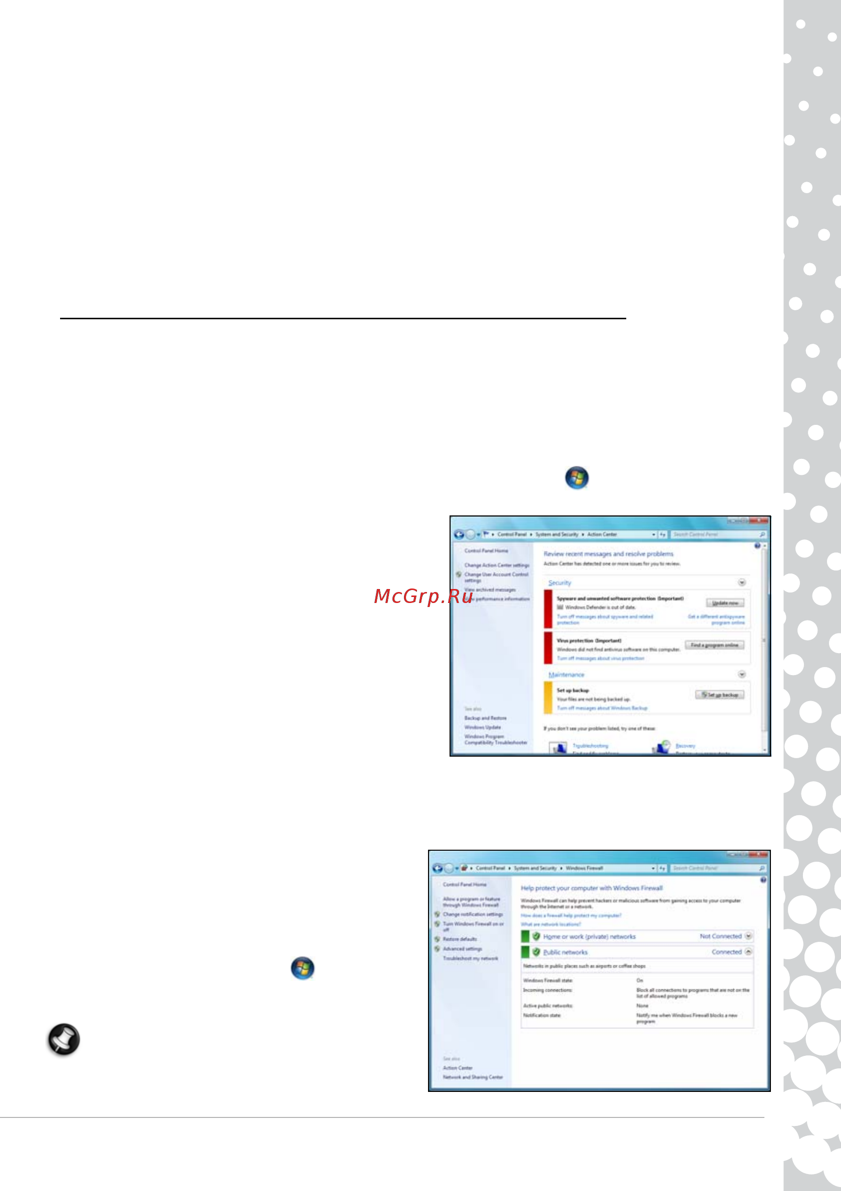 Packard Bell EN TR85 [41/70] Windows action center