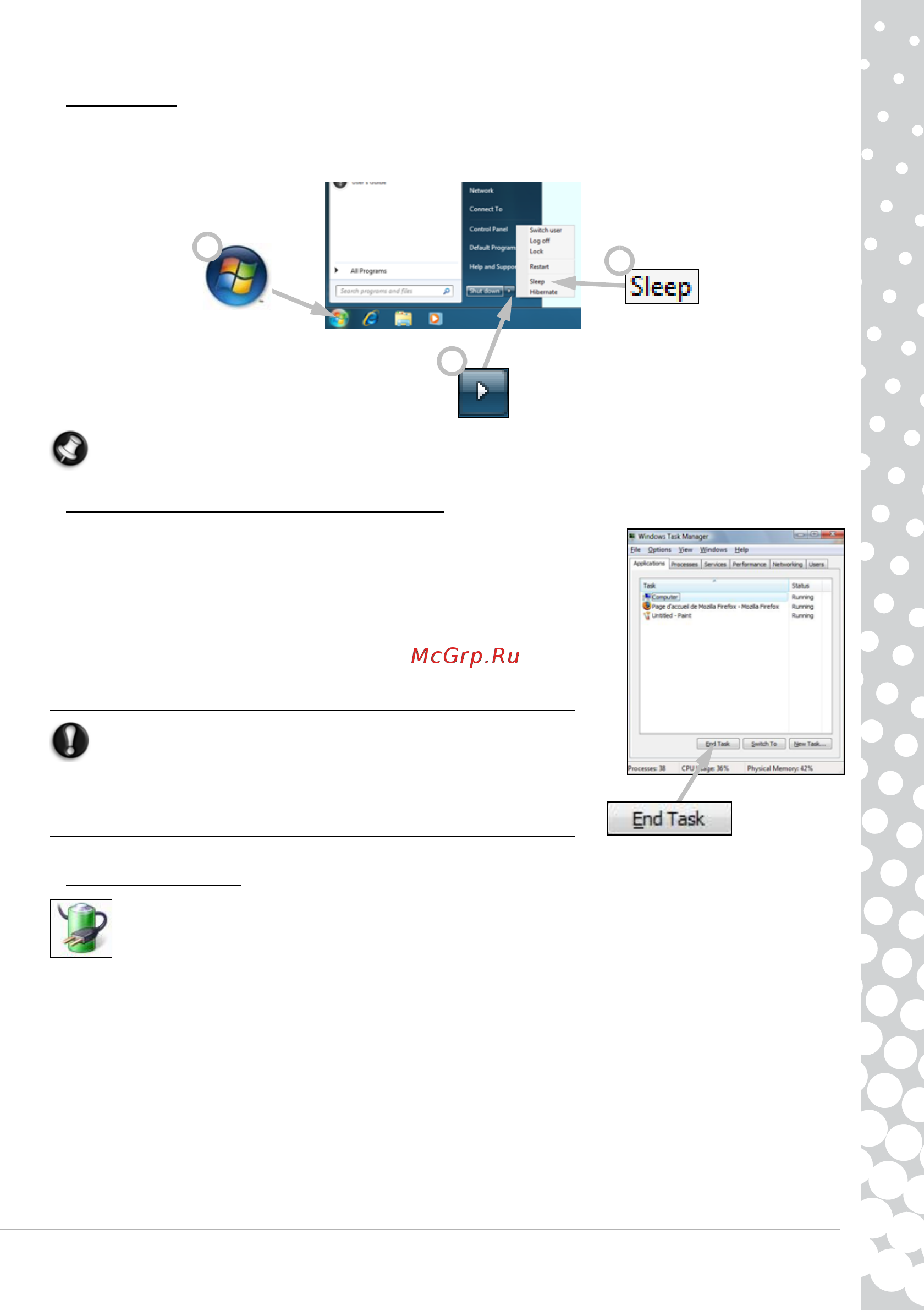 Packard Bell EN TM85 [17/70] Sleep mode