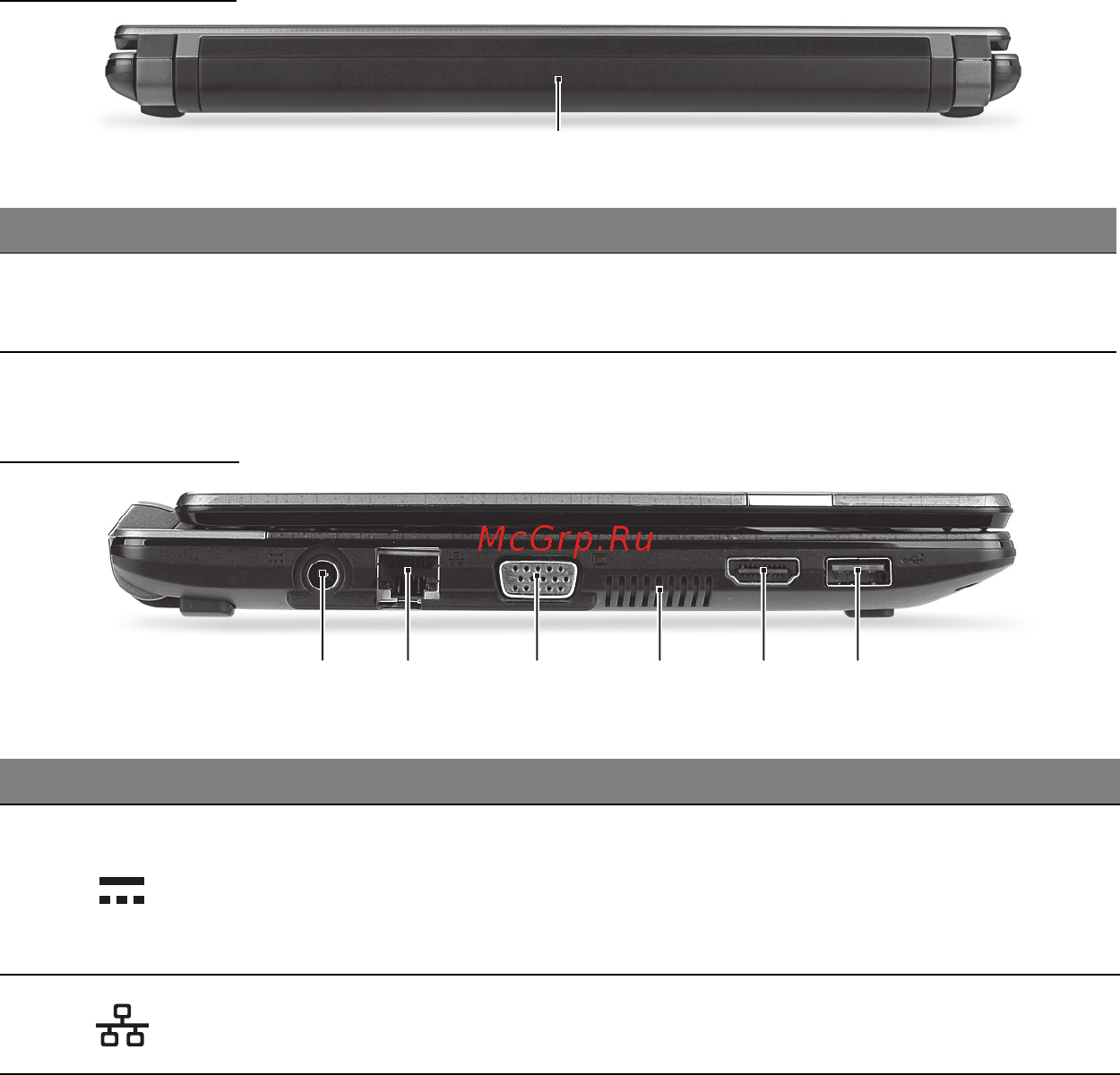 Packard Bell DOT SC [1260/2279] Вид сзади