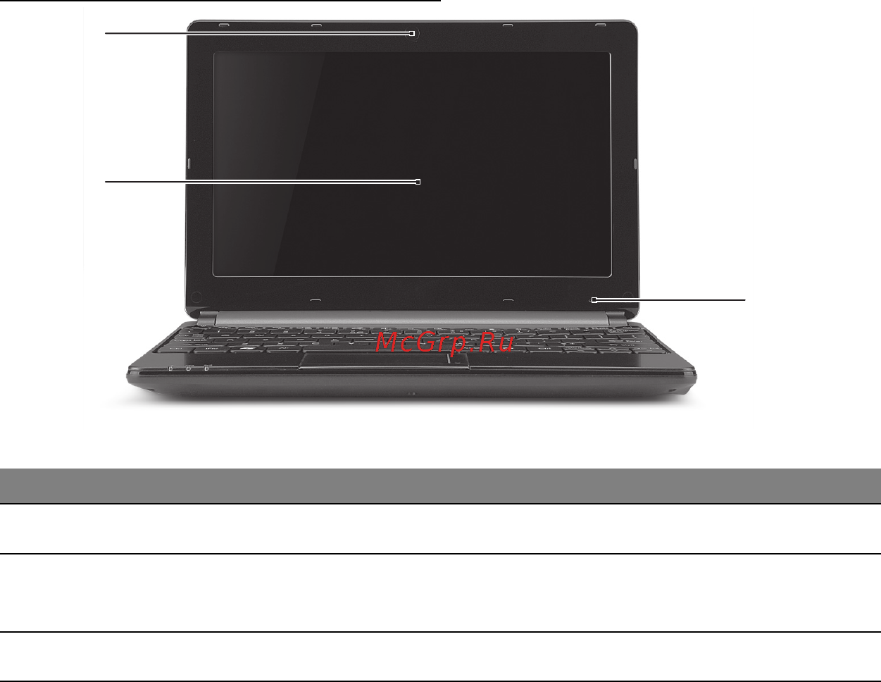 Packard Bell DOT SC [1941/2279] Изглед отгоре дисплей