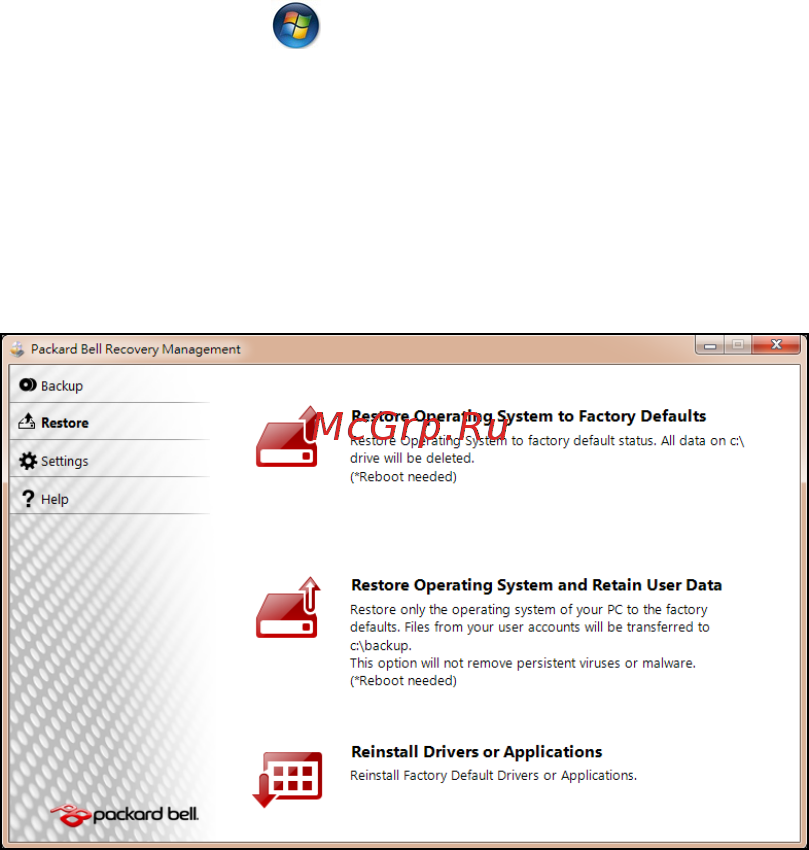 Packard Bell DOT SC Инструкция по эксплуатации онлайн [2148/2279] 106214