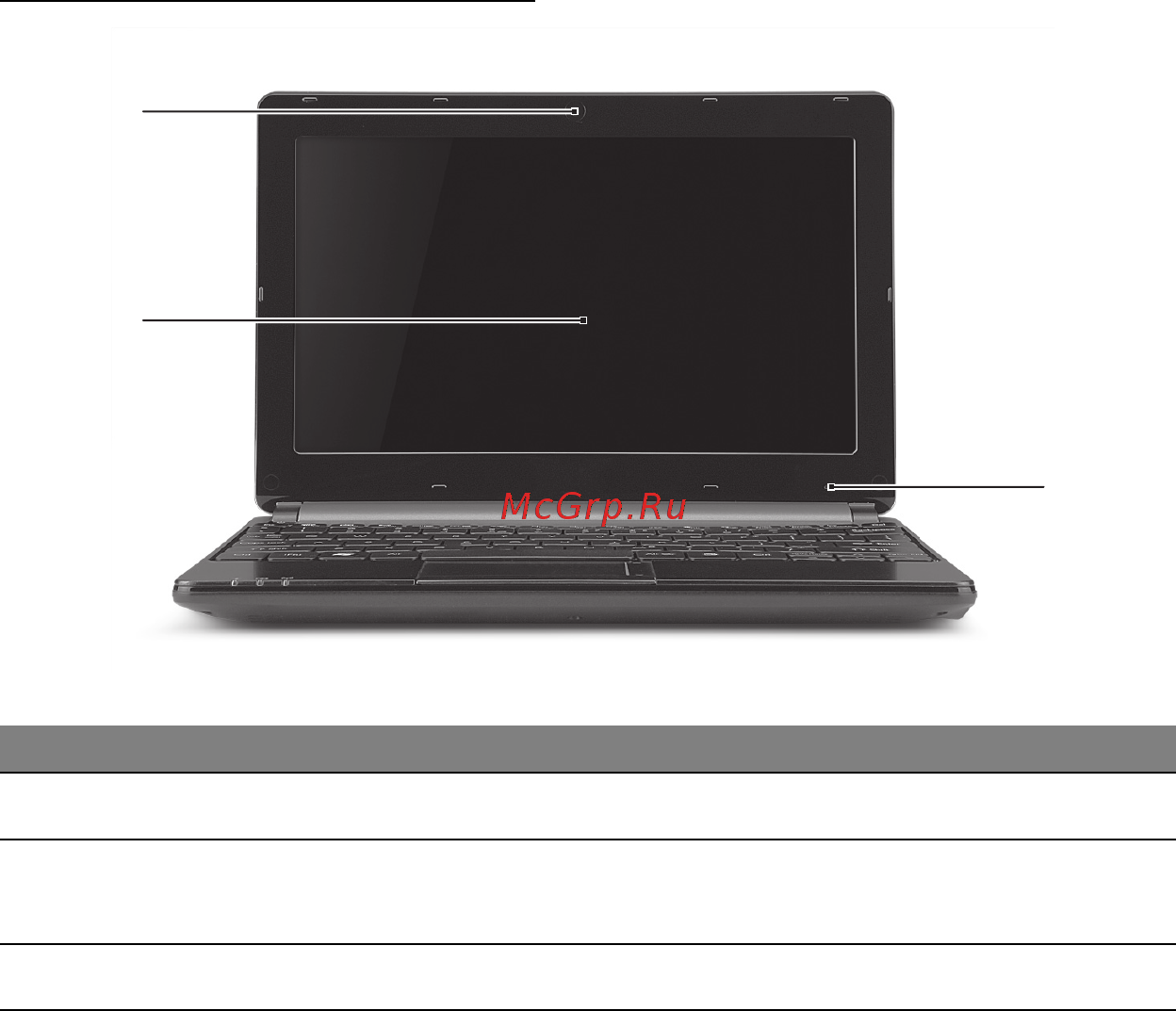Packard Bell DOT SC [2186/2279] Üstten görünüş ekran