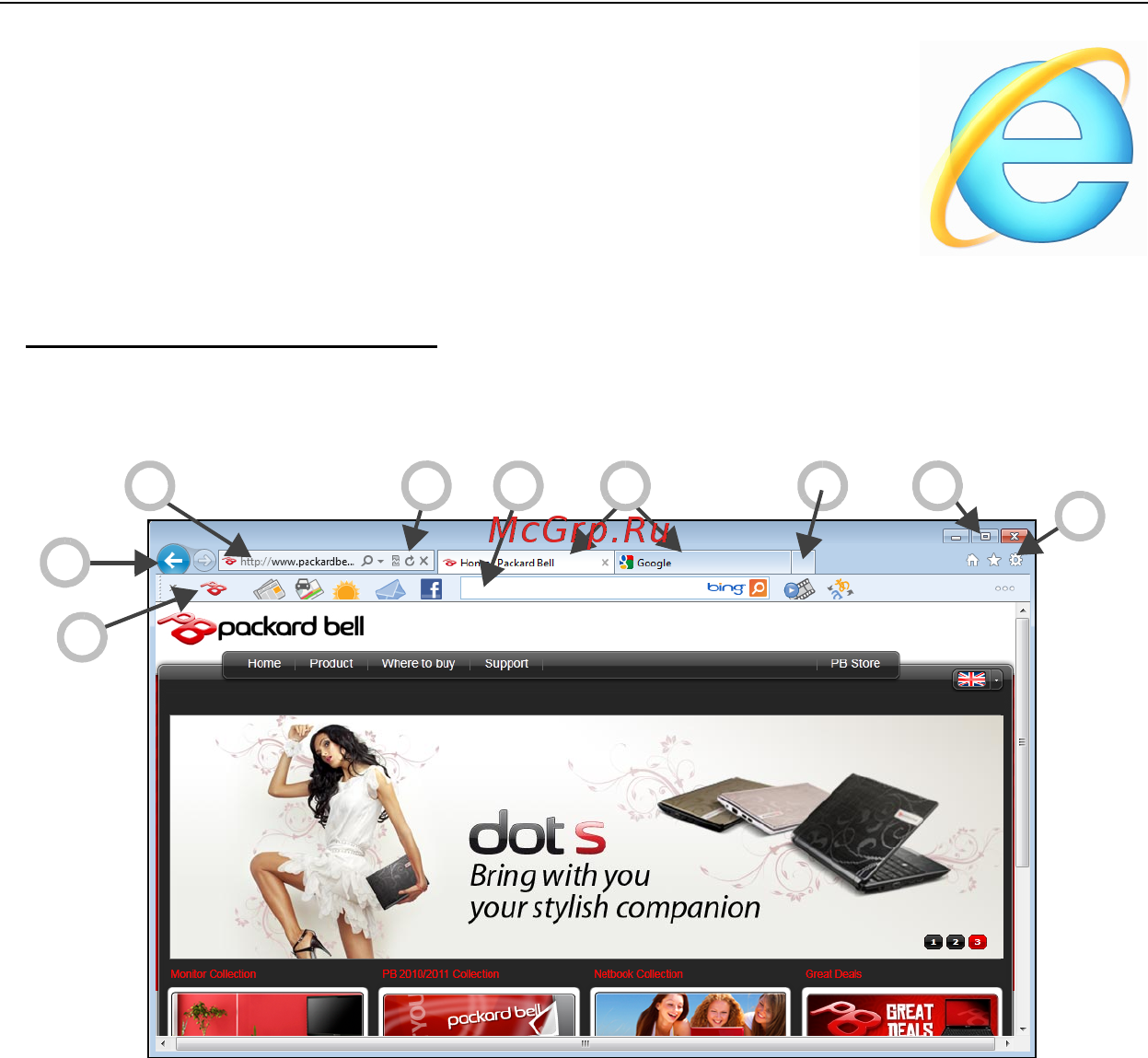 Packard Bell DOT SC [2225/2279] Net üzerinde sörf yapın