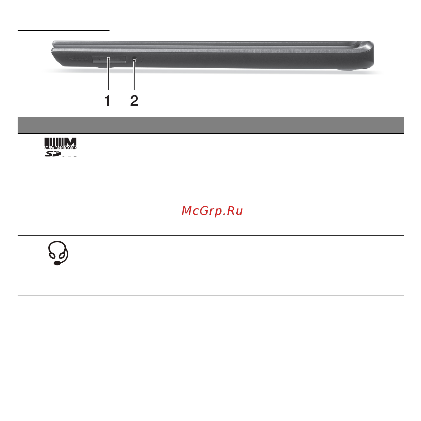 Acer ASPIRE M5-481T [31/104] Вид справа