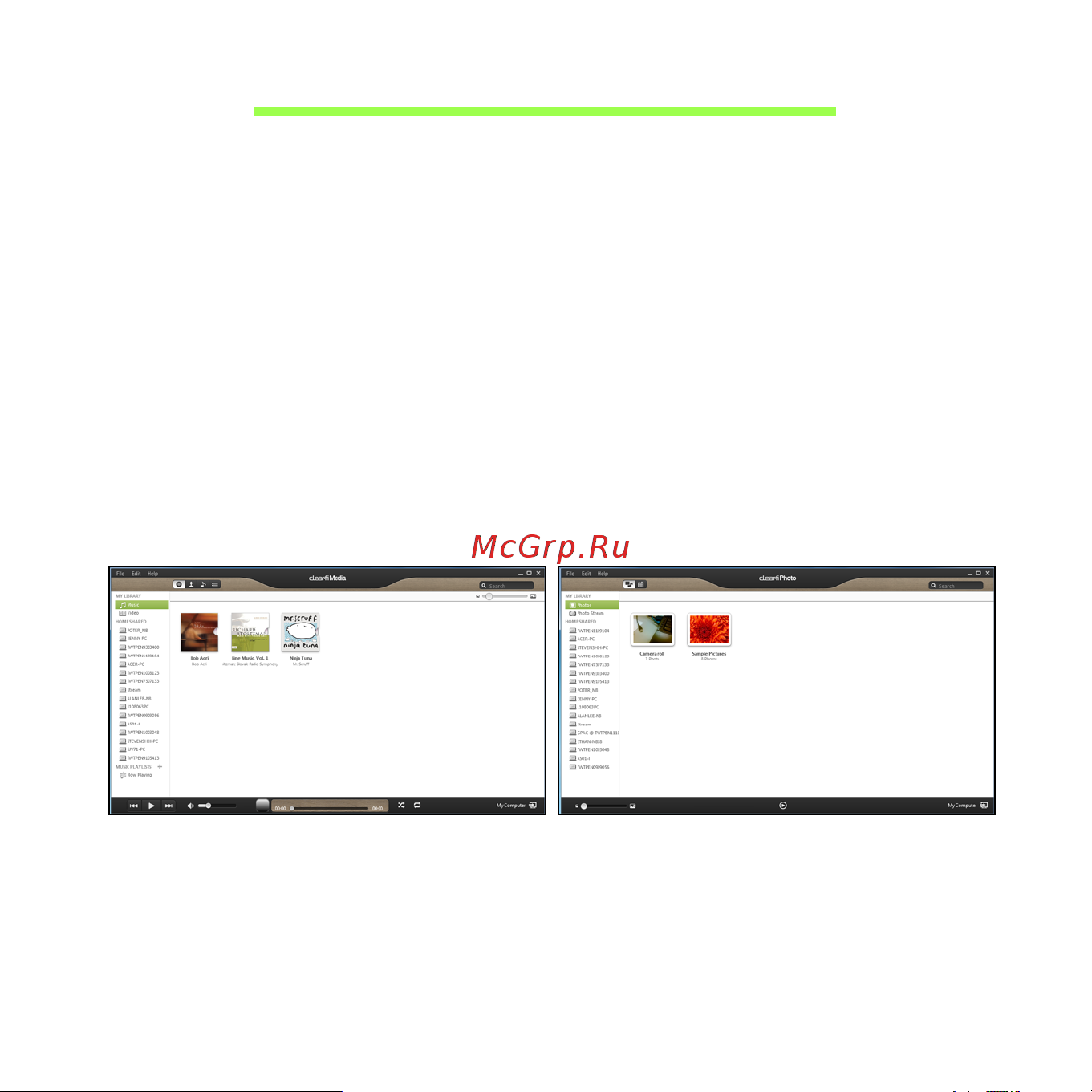 Acer ASPIRE M5-481T [58/104] Acer clear fi