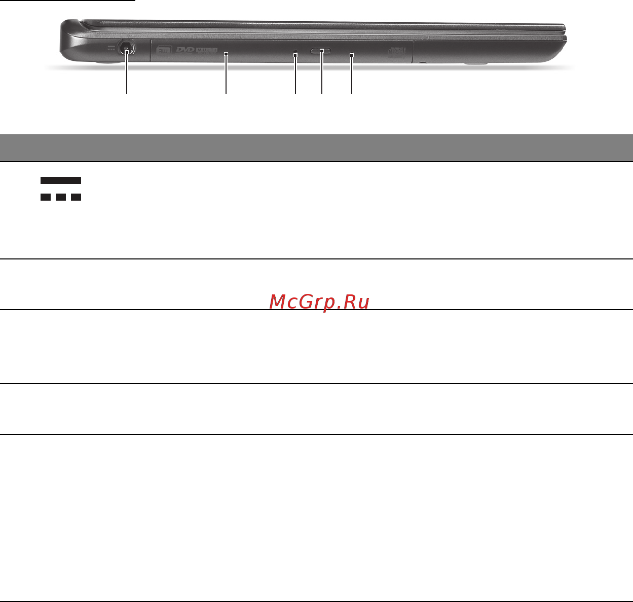 Acer ASPIRE M5-581G [30/105] Вид слева