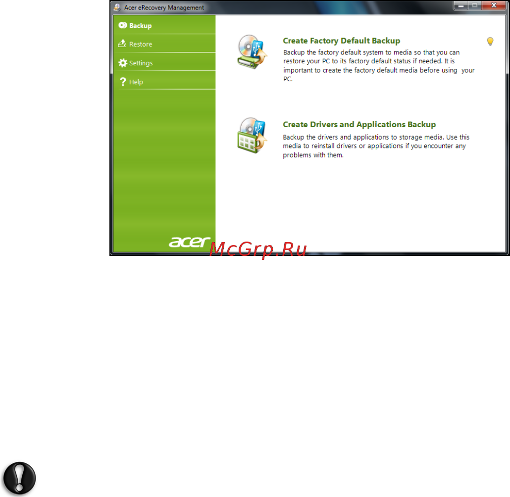 Acer ASPIRE M5-581G Инструкция по эксплуатации онлайн [46/105] 107370