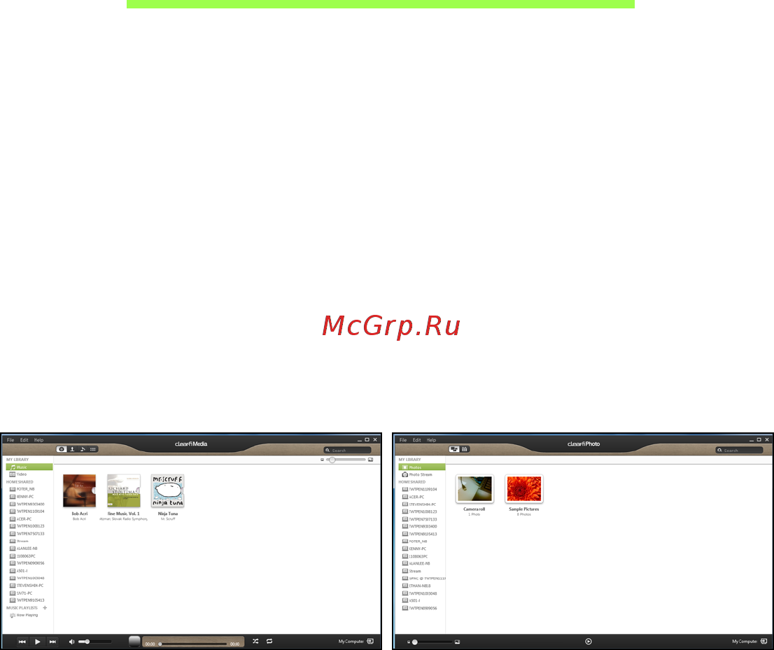 Acer ASPIRE M5-581G [58/105] Acer clear fi